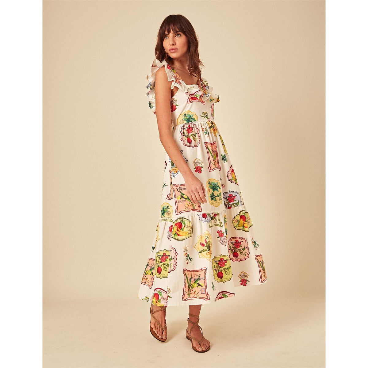 Nobodys Child Cassidy Square Neck Sleeveless Midi Dress