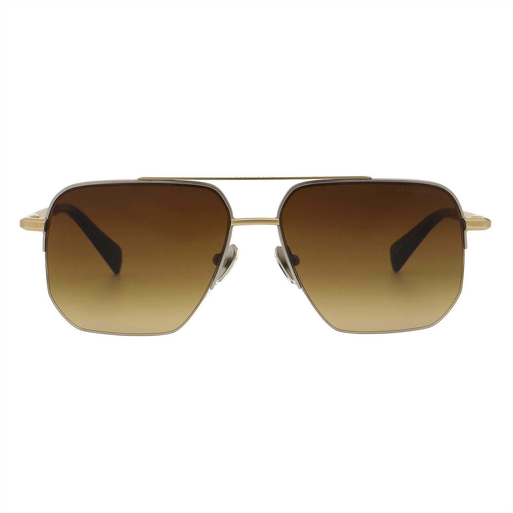 AllSaints Sai Kai 63 Aviator Double Bridge Sunglasses