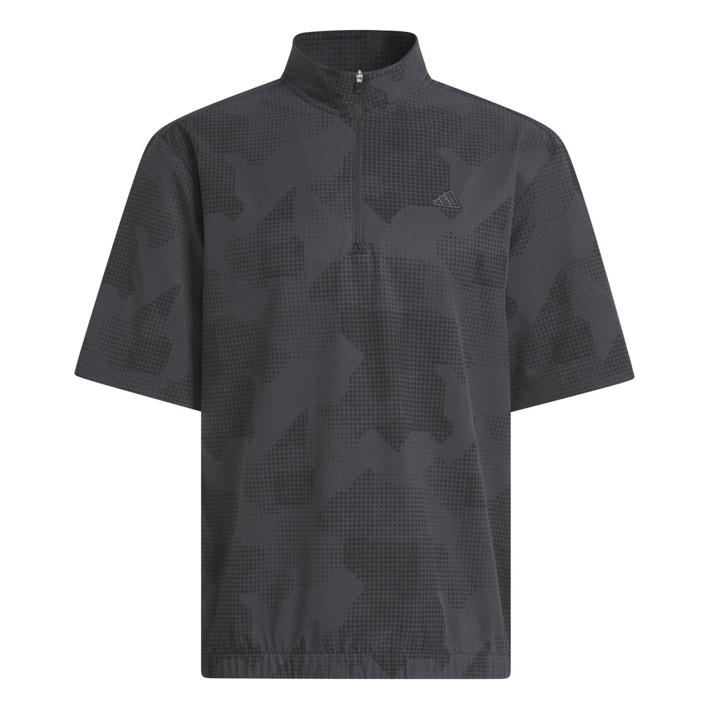 adidas Mens Go To Dwr Short Sleeve Half Zip Pullover