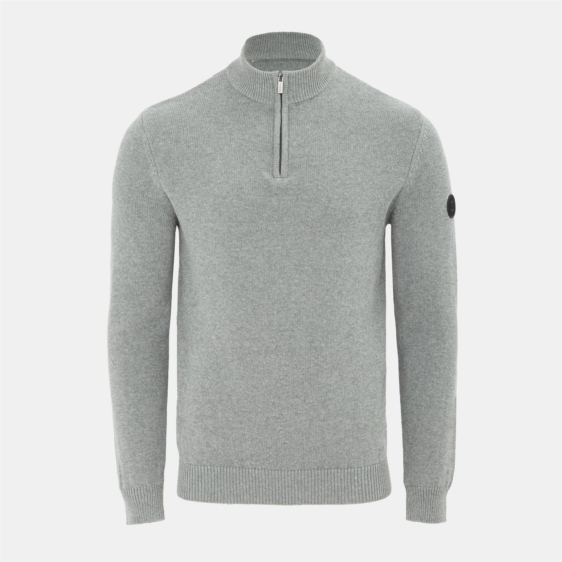 Firetrap Mens Quarter Zip Jumper