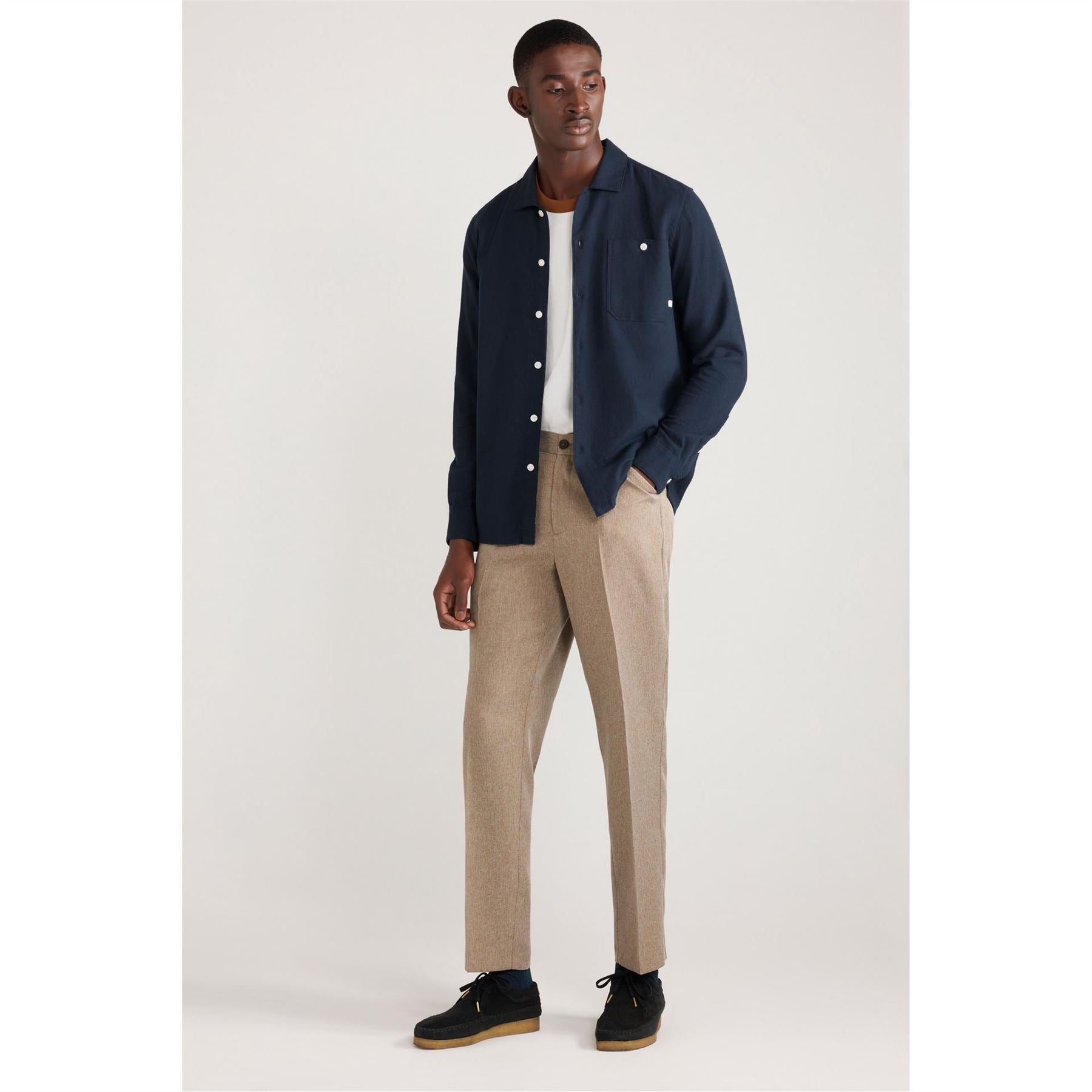 Farah Campbell Relaxed Fit Long Sleeve Shirt