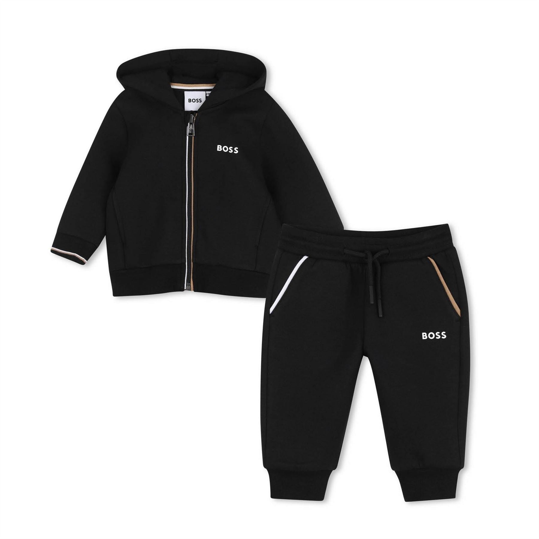 Boss Full Zip Fleece Top And Trouser Set