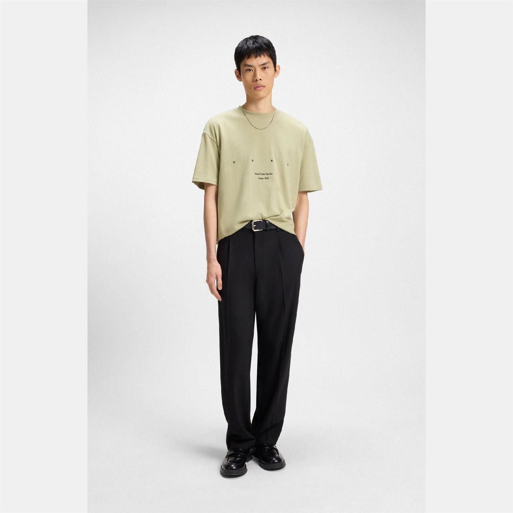 Hugo Cotton Jersey T-Shirt With La Artwork