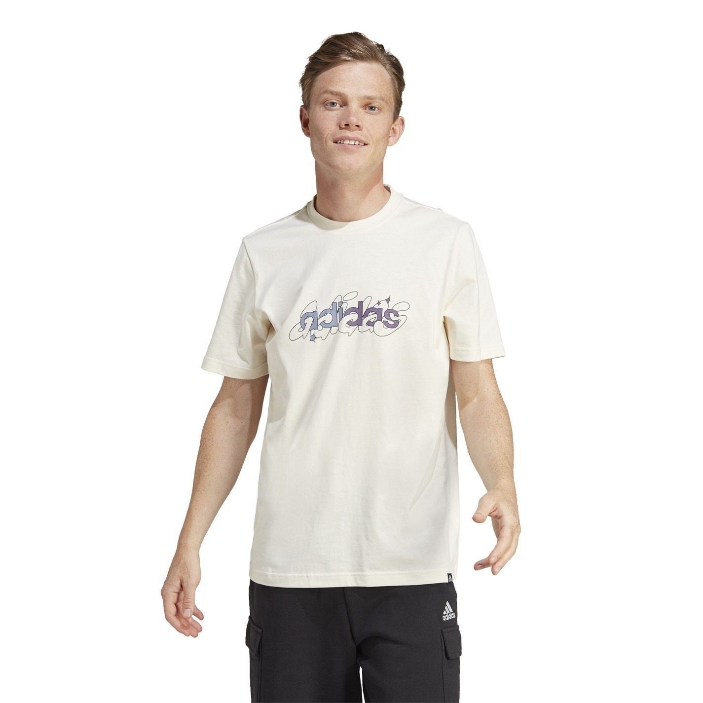adidas Mens Essentials Single Jersey Logo T-Shirt