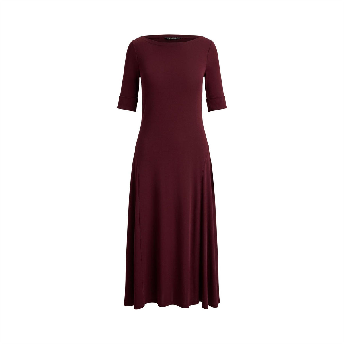 Lauren by Ralph Lauren Boat Neck Jersey Midi Dress