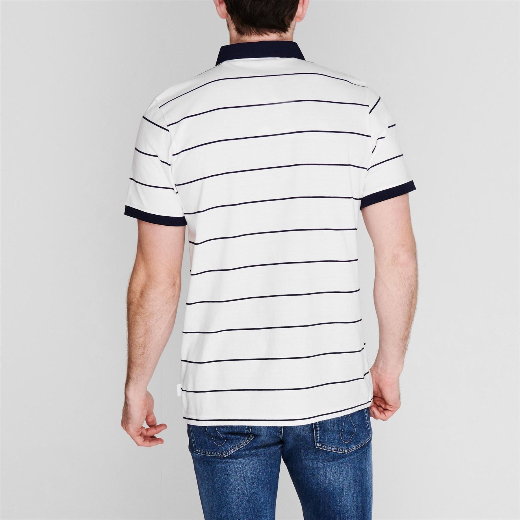 Lee Cooper Mens Stripe Polo