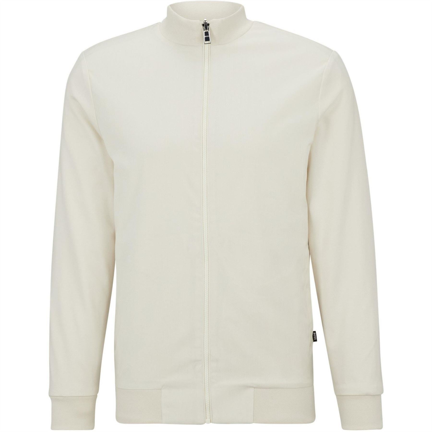 Boss Zip Neck Funnel Neck Long Sleeve Sweatshirt