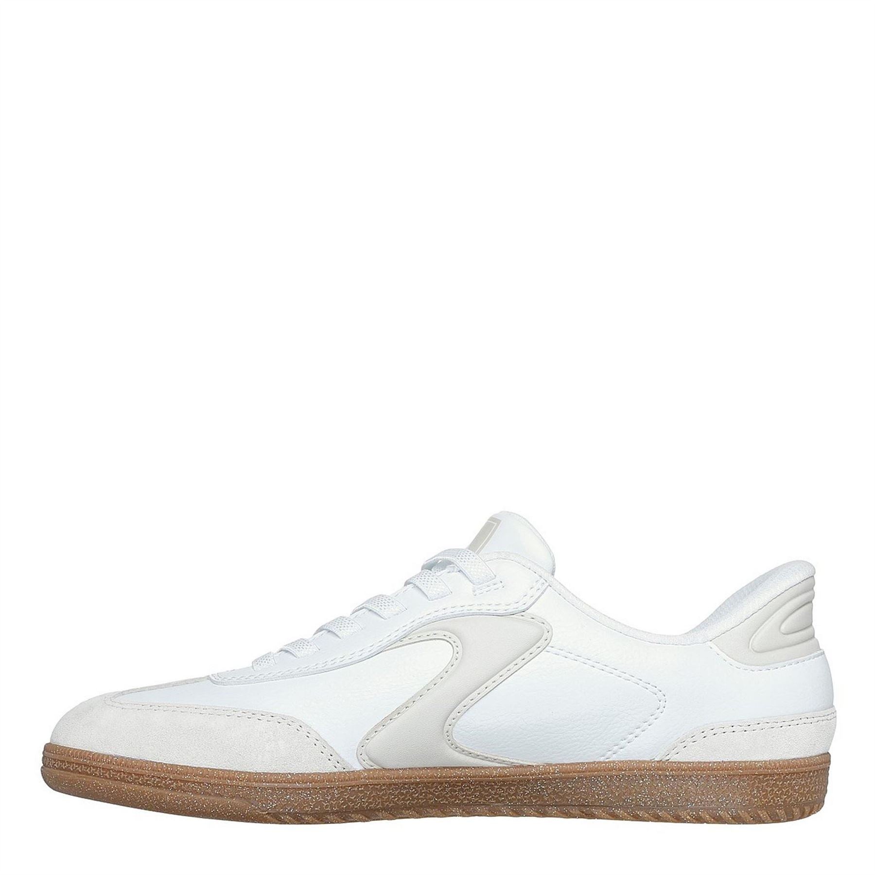 Skechers  And  Suede Overlay Bungee Low Top Trainers Womens
