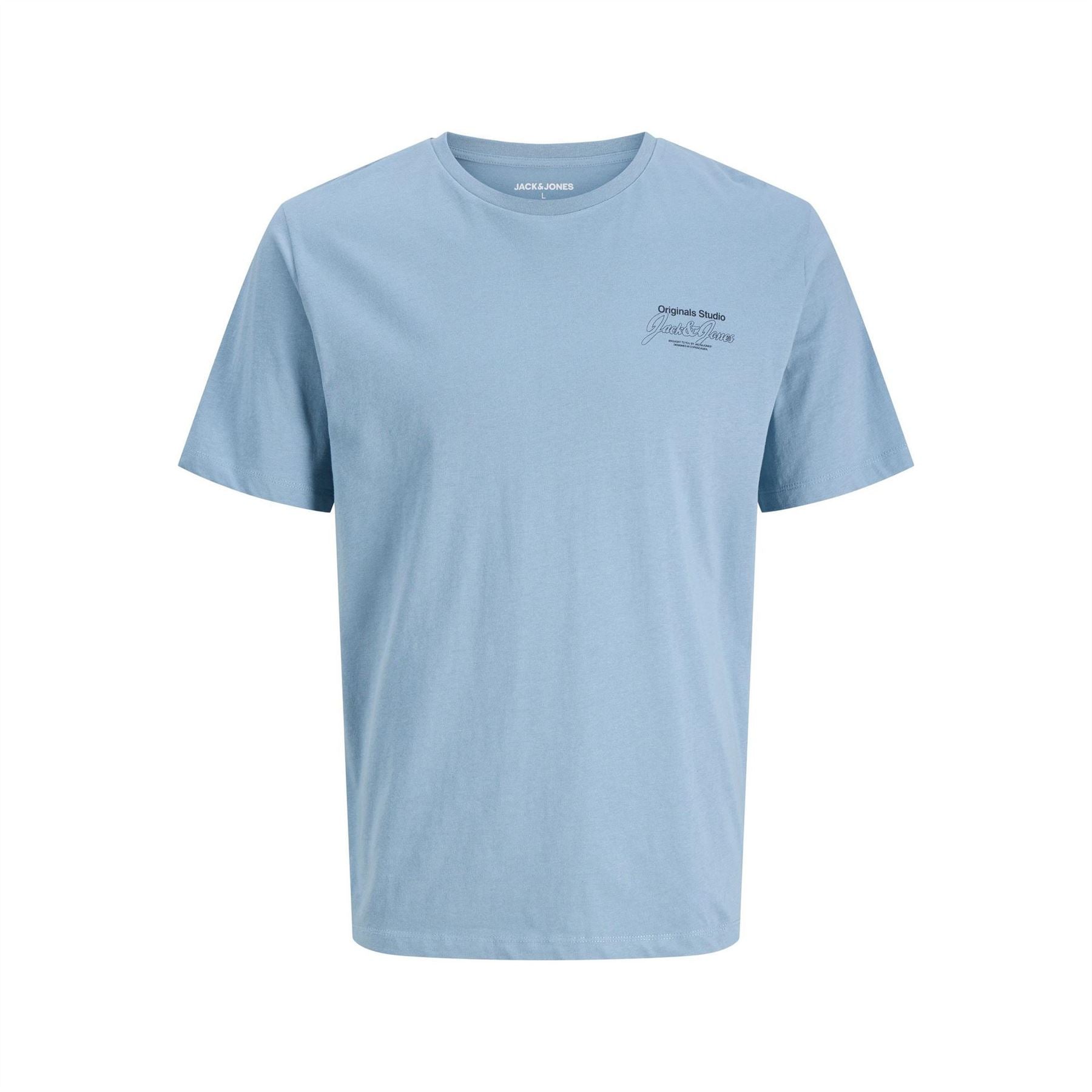 Jack and Jones Regular Fit Crew Neck Lettering T-Shirt