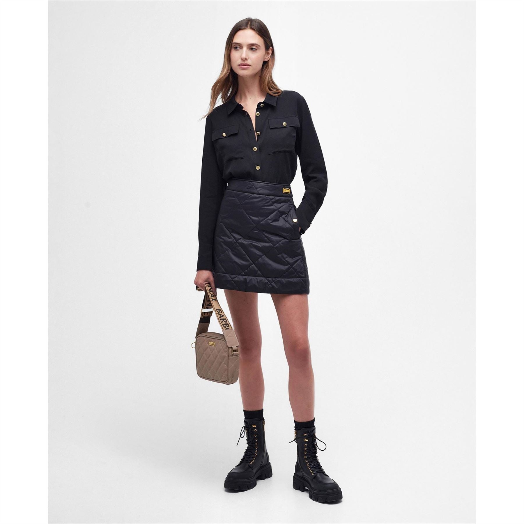 Barbour International Quilted Sloane Crossbodyody Bag