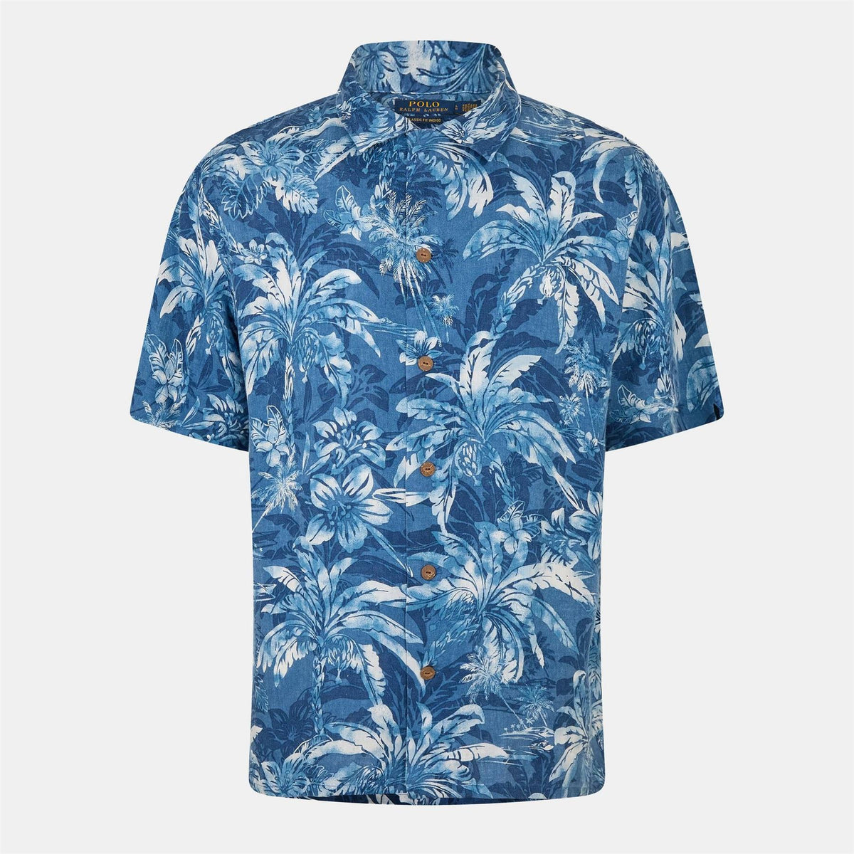 Polo Ralph Lauren Linen Palm Short Sleeve Patterned Shirt