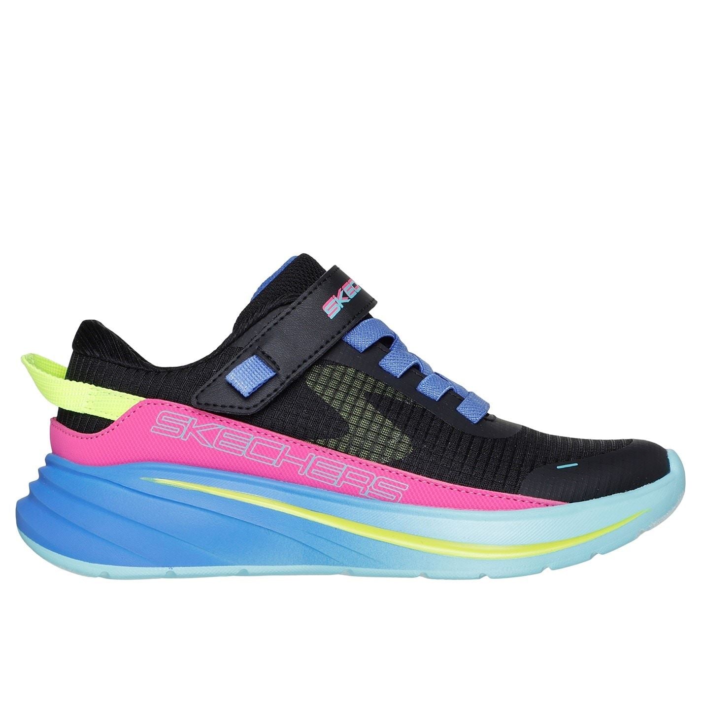 Skechers Gore And Strap Sneaker W Mono Mesh Runners Girls