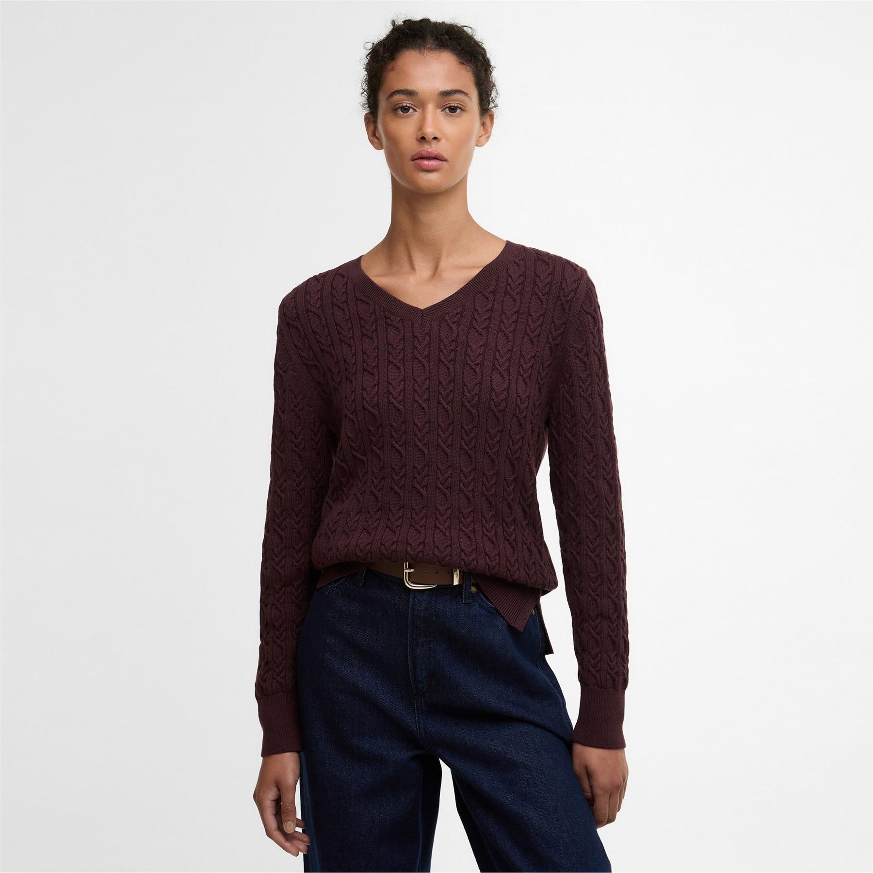 Barbour V Neck Knit