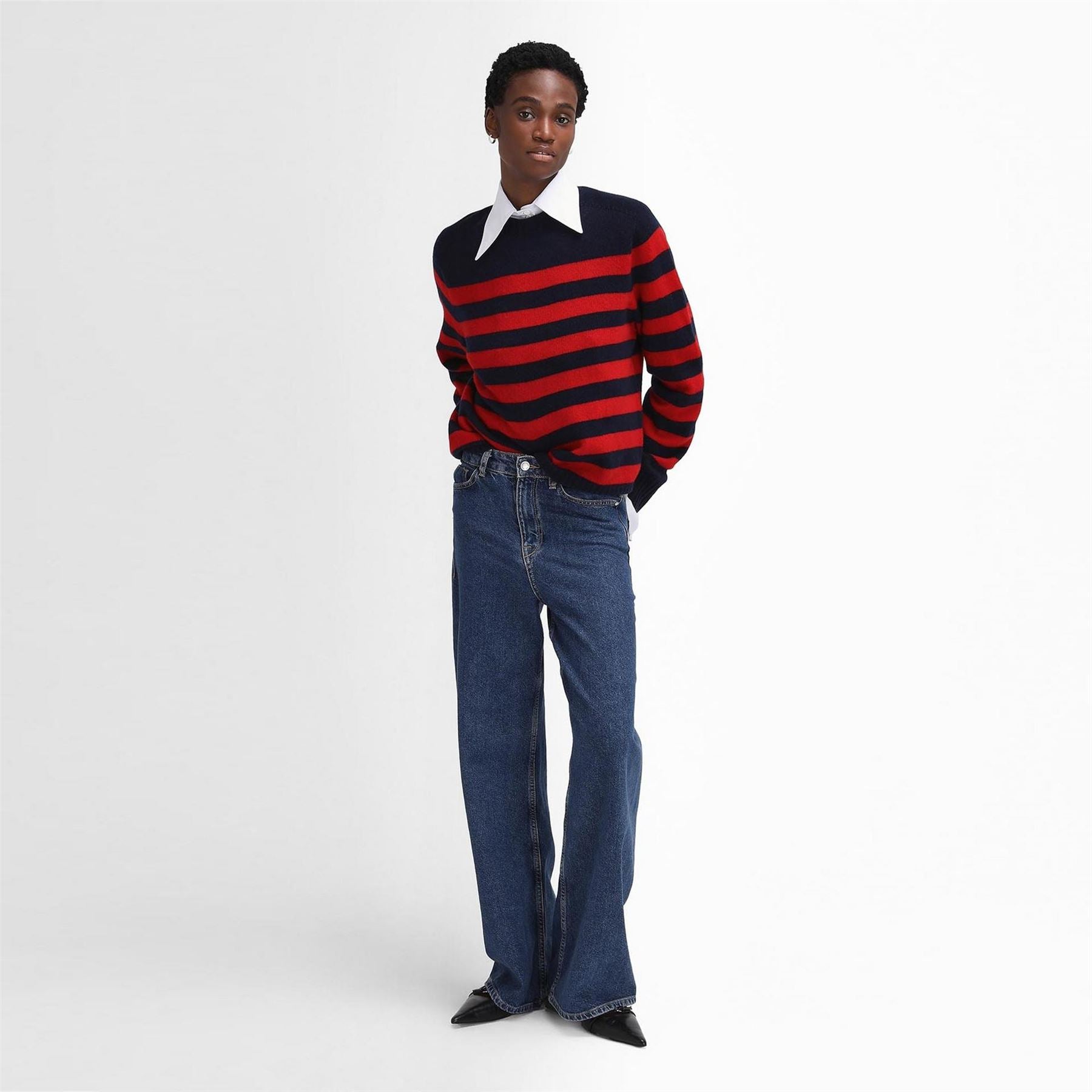 Barbour Edit By Alexa Dominic Striped Crew Neck Jumper