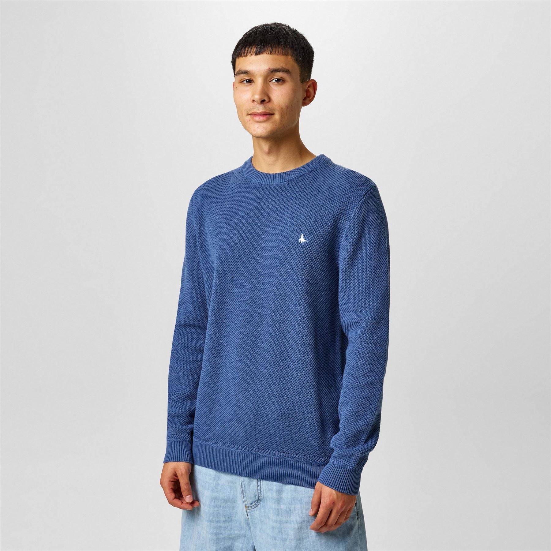 Jack Wills Mens Linus Seed Stitch Crew Neck Jumper