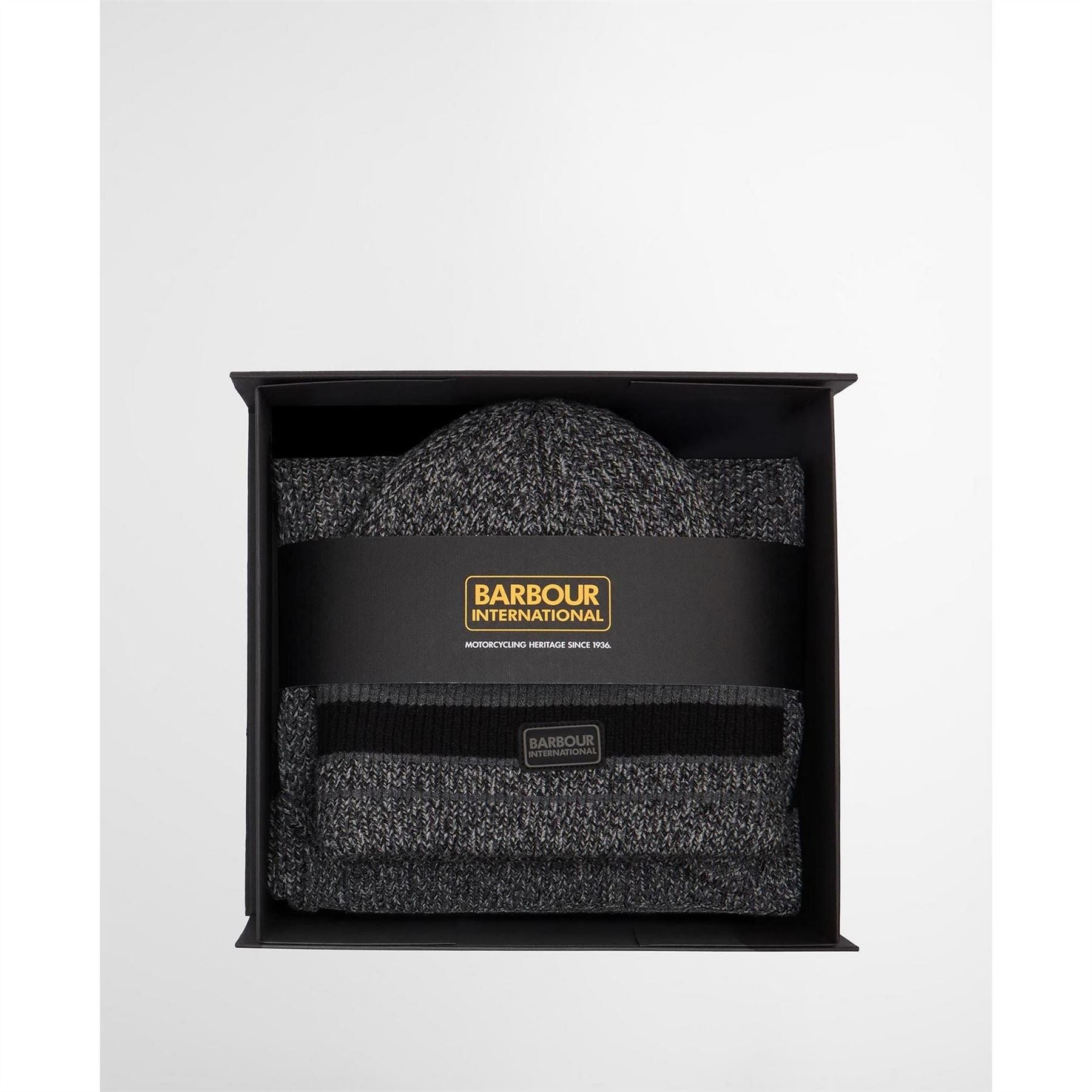 Barbour International Beanie  And  Scarf Gift Set