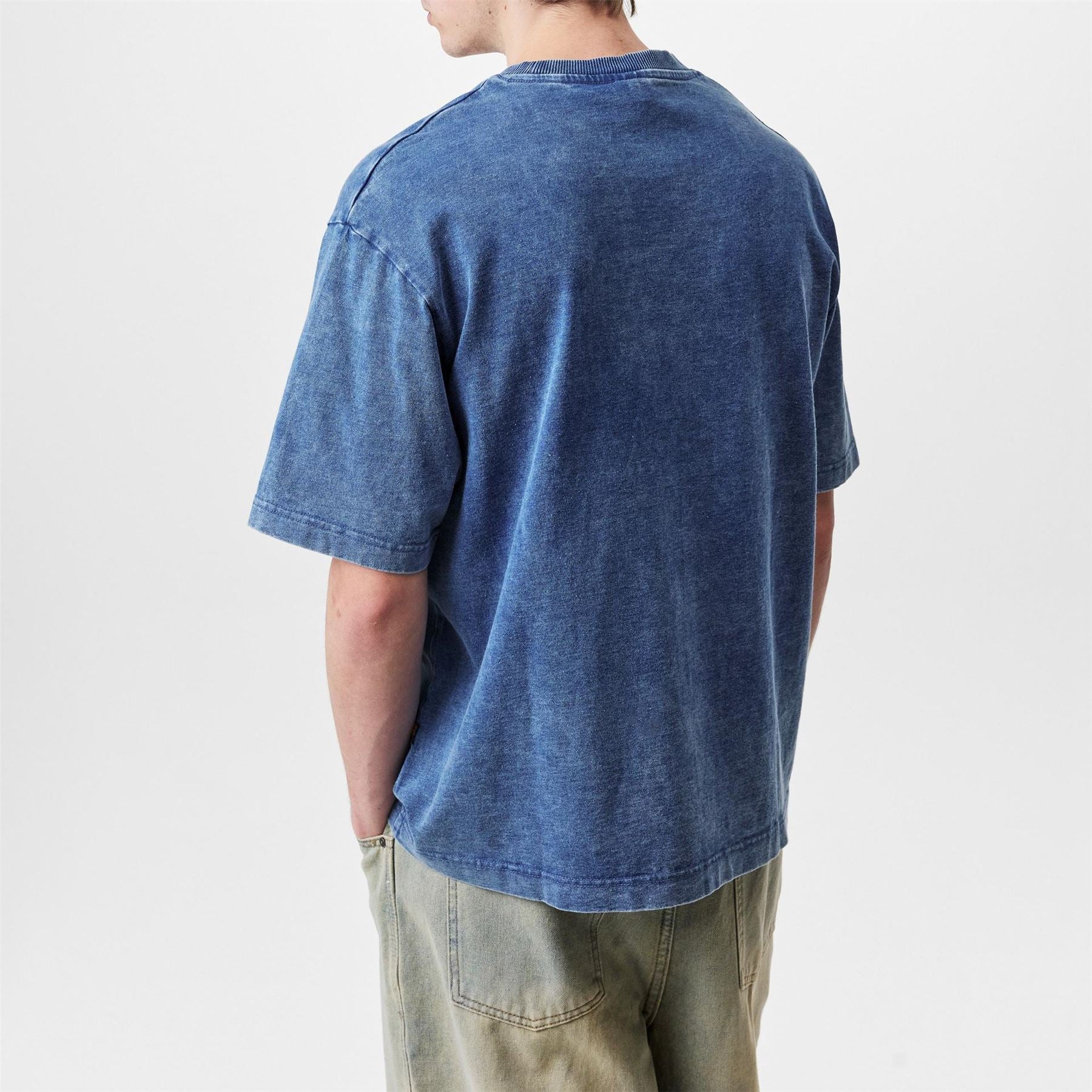 G Star Boxy Fit Lettering Crew Neck T-Shirt