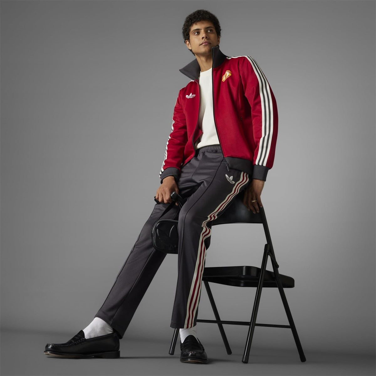 adidas Originals Manchester United Beckenbauer Track Bottoms Adults