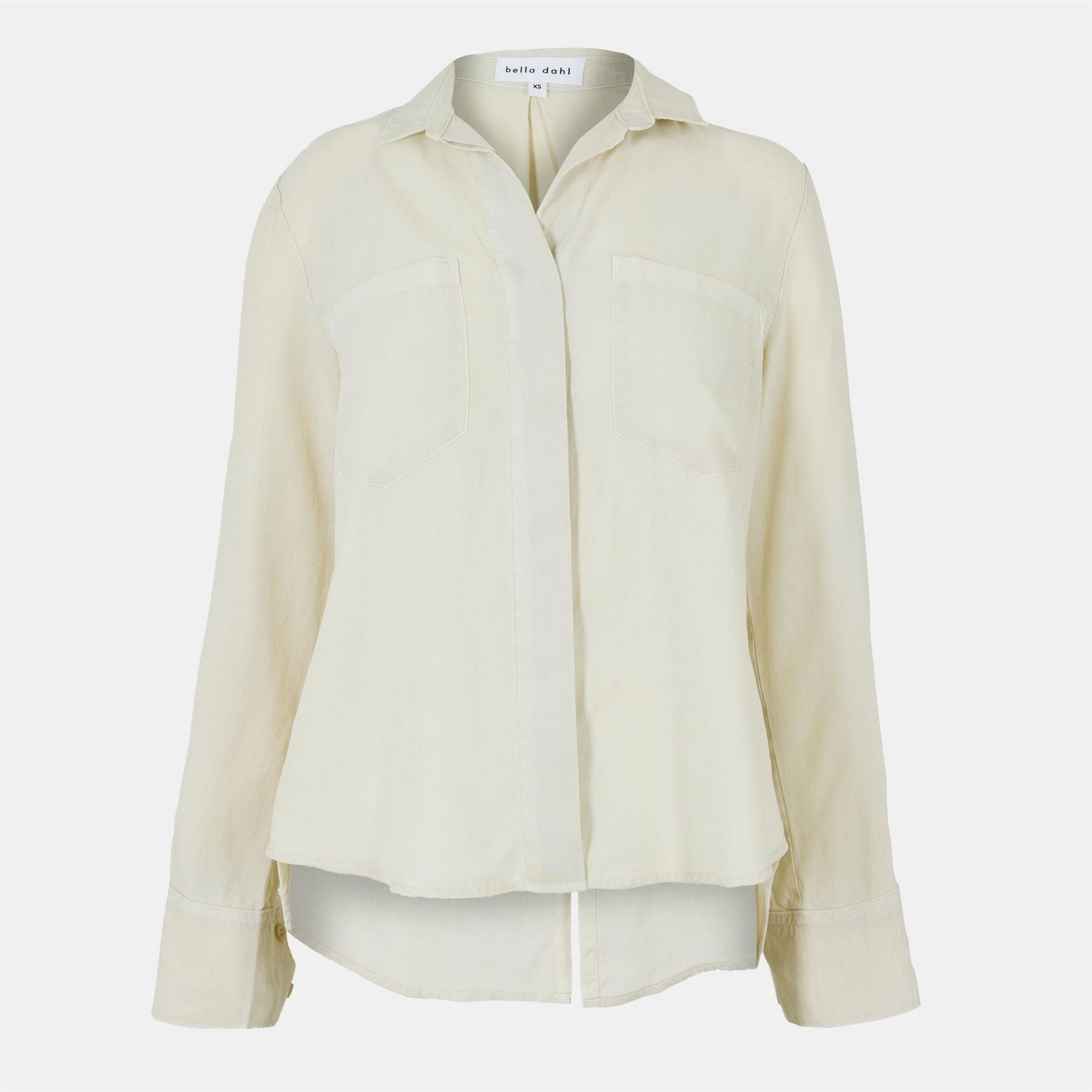 Bella Dahl Back Slit Relaxed Fit Three Quarter Sleeve Shirt