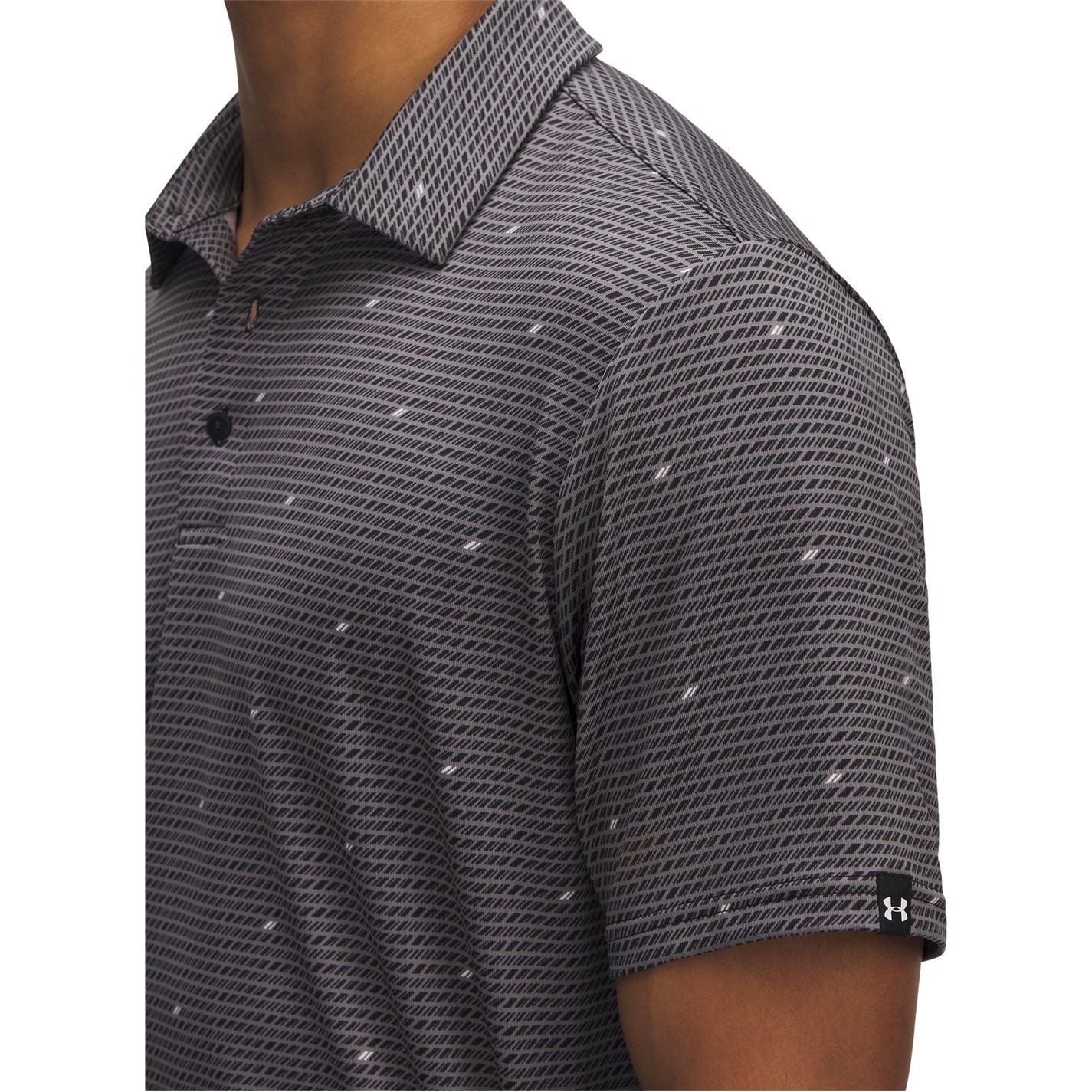 Under Armour Printed Collared Neck Short Sleeve Polo Shirt