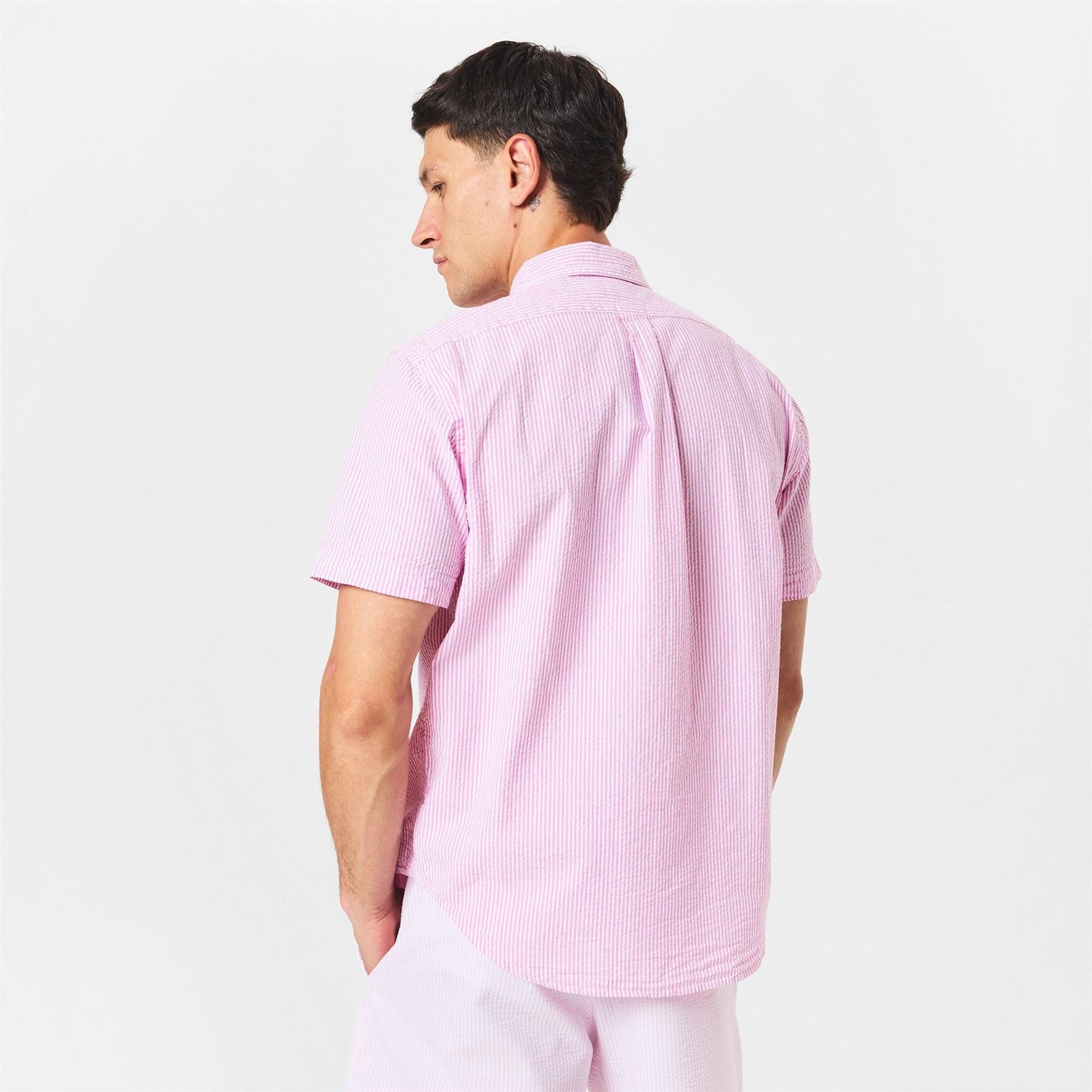 Polo Ralph Lauren Striped Seersucker Short Sleeve Patterned Shirt