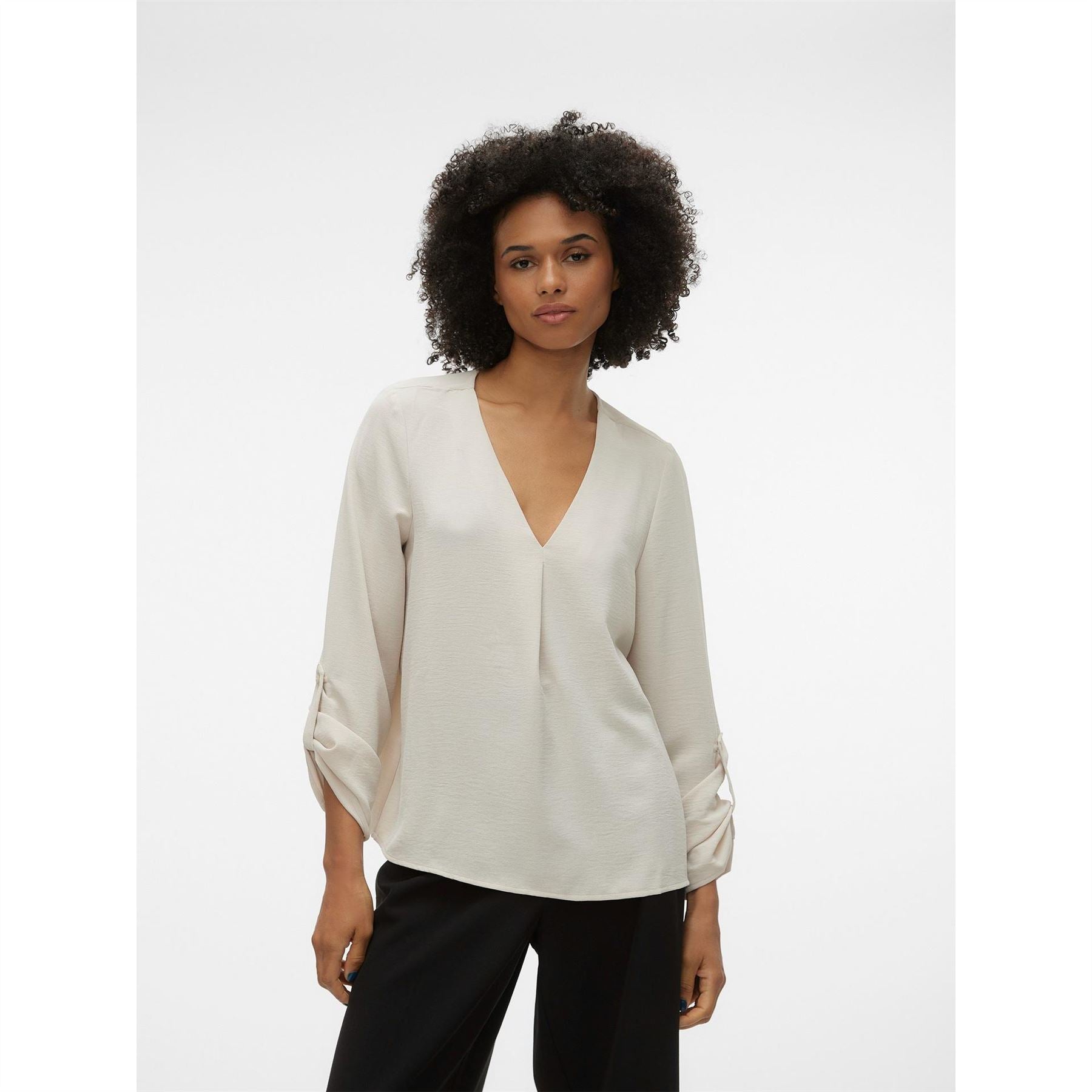Vero Moda V-Neck Long Sleeve Blouse