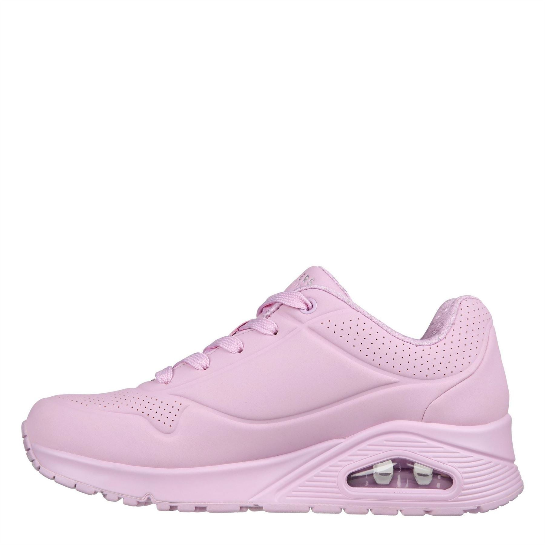 Skechers Womens Pastel Durabuck Lace Up Fash Low Top Trainers
