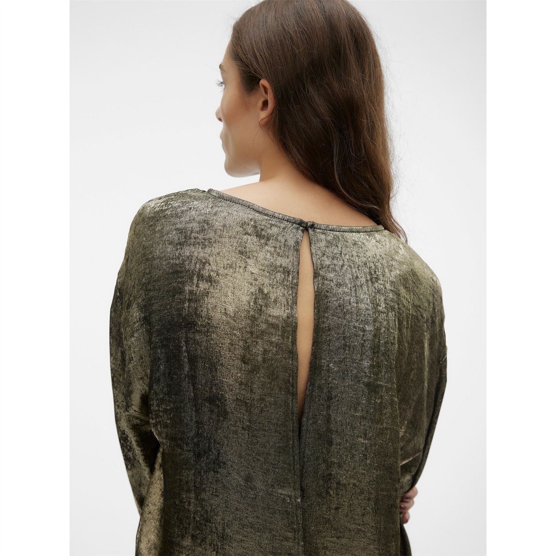 Vero Moda Long Sleeve Relaxed Fit Crew Neck Blouse