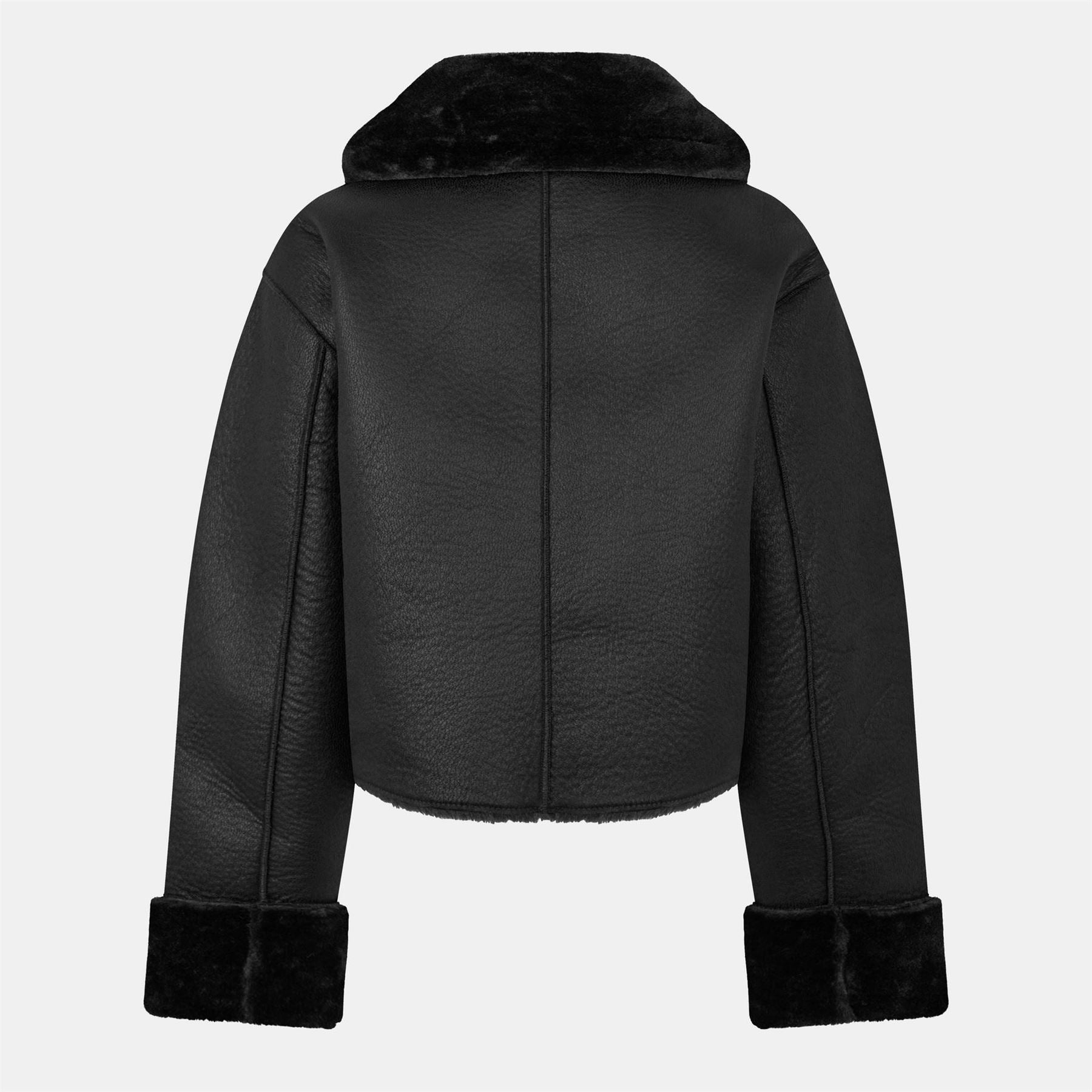 Jack Wills Reverse Structured Shearling Jacket