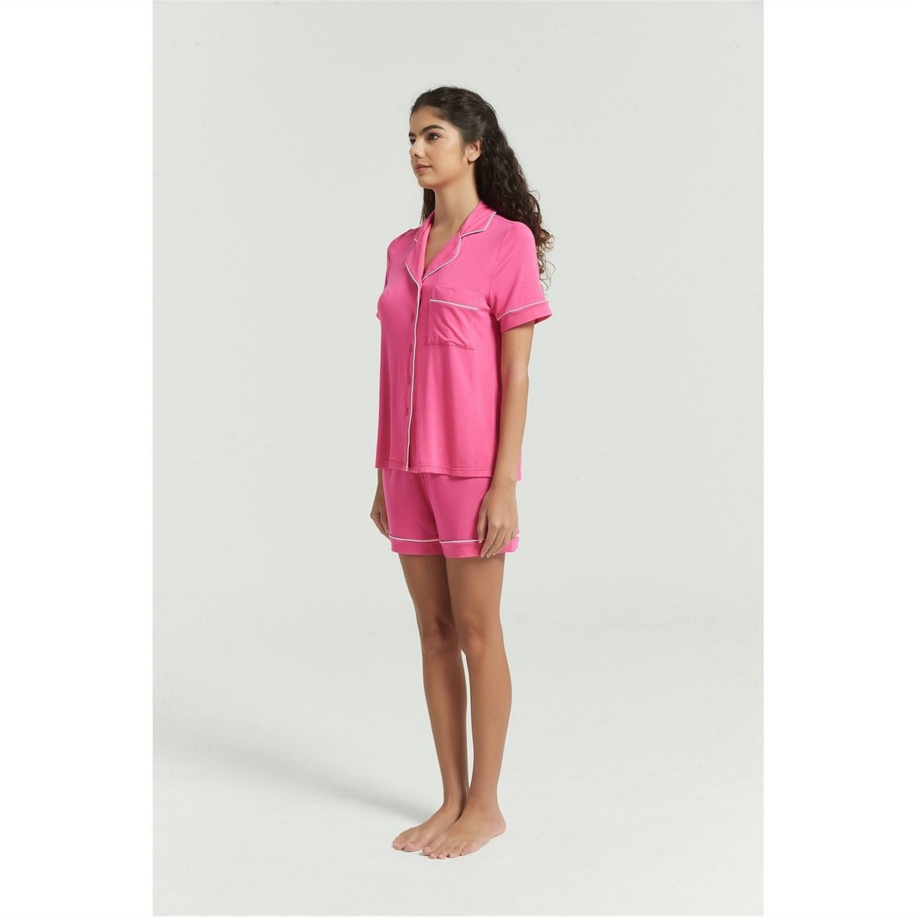 Be You Modal Notched Neck Shortie Pyjama