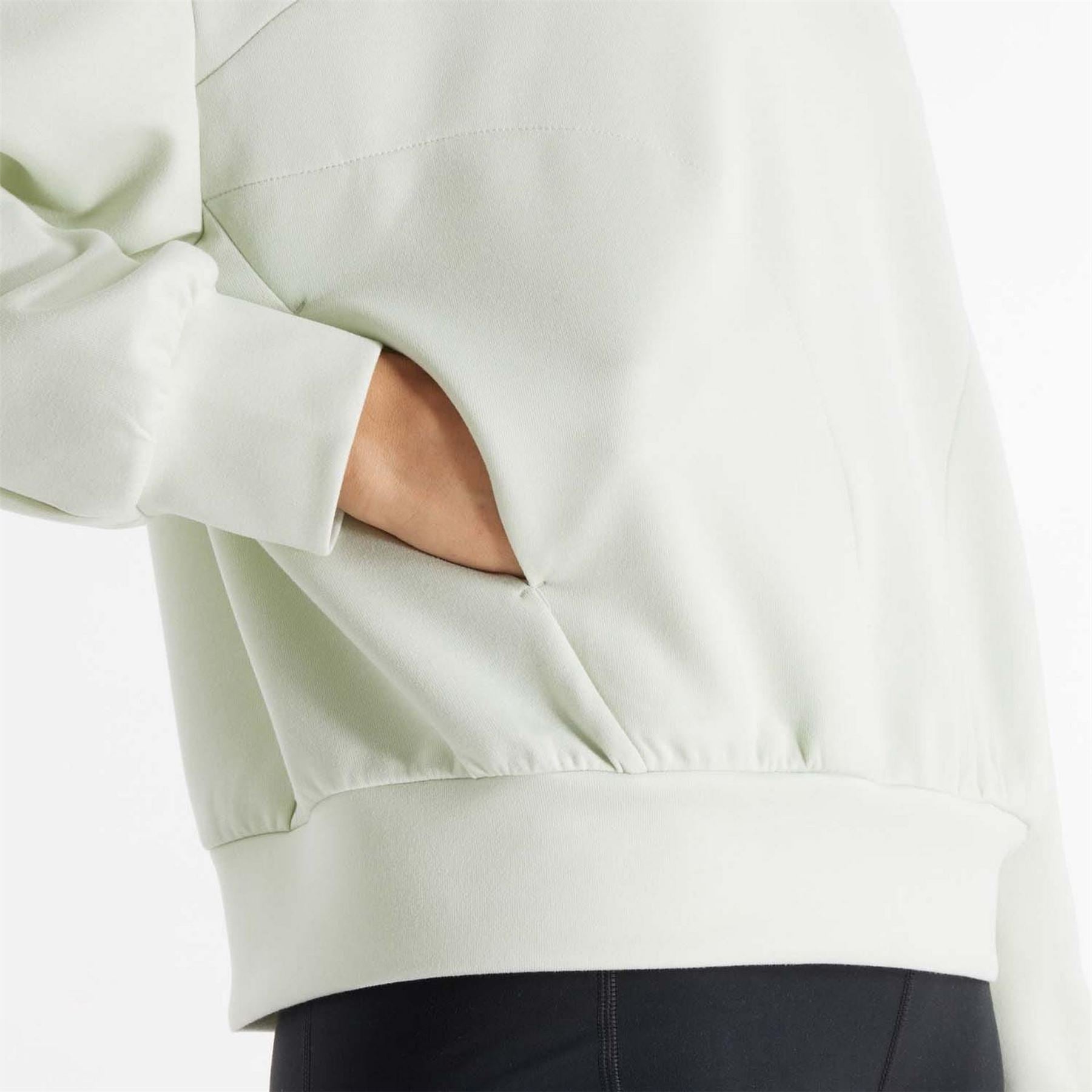 New Balance Knit Oversized Quarter Zip Top