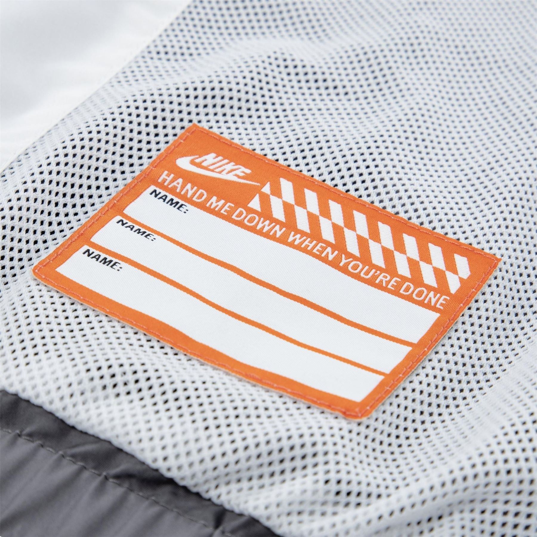 Nike Chevron Patterned Hooded Windbreaker with Side Pocket