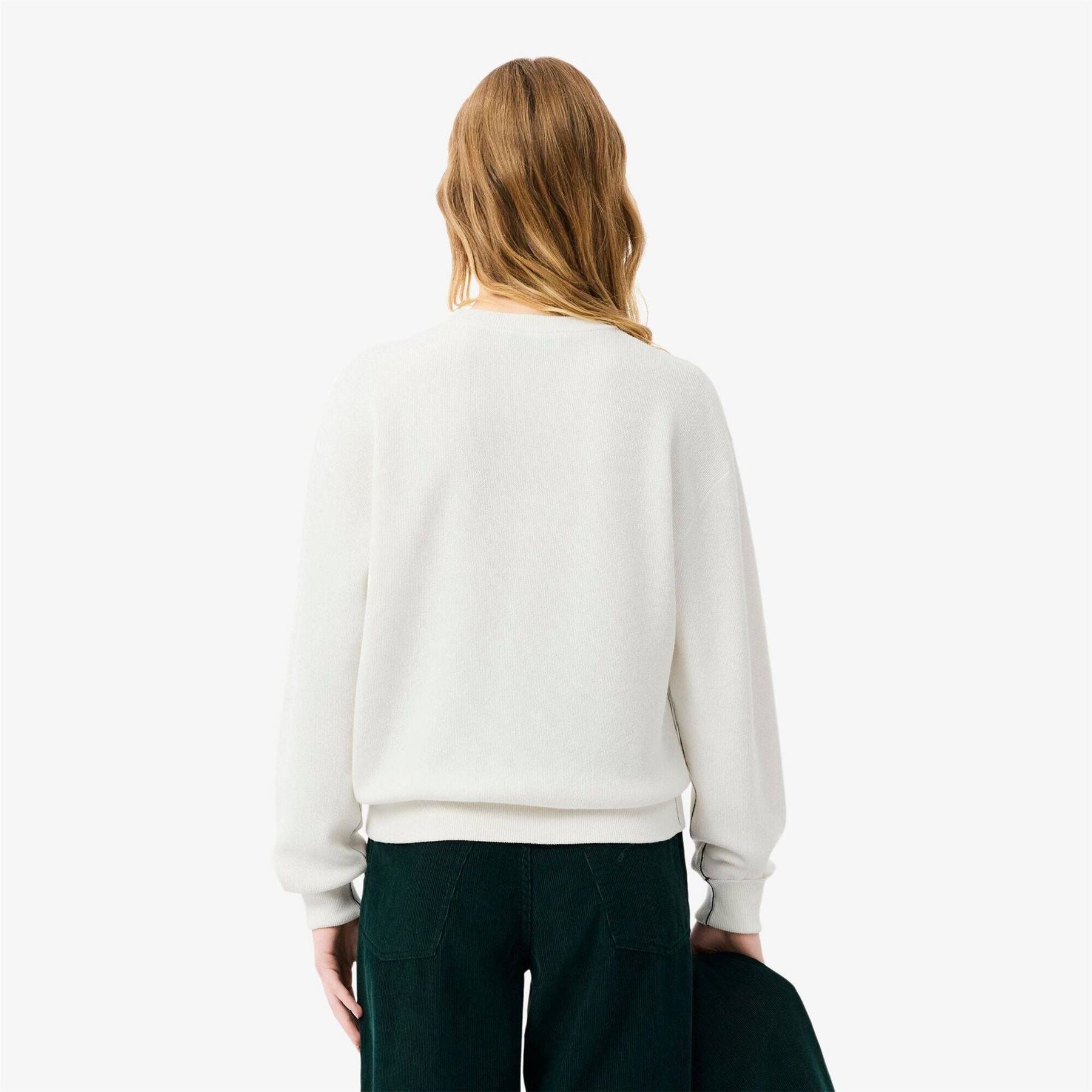 Lacoste Cotton Knitted Crew Neck Jumper
