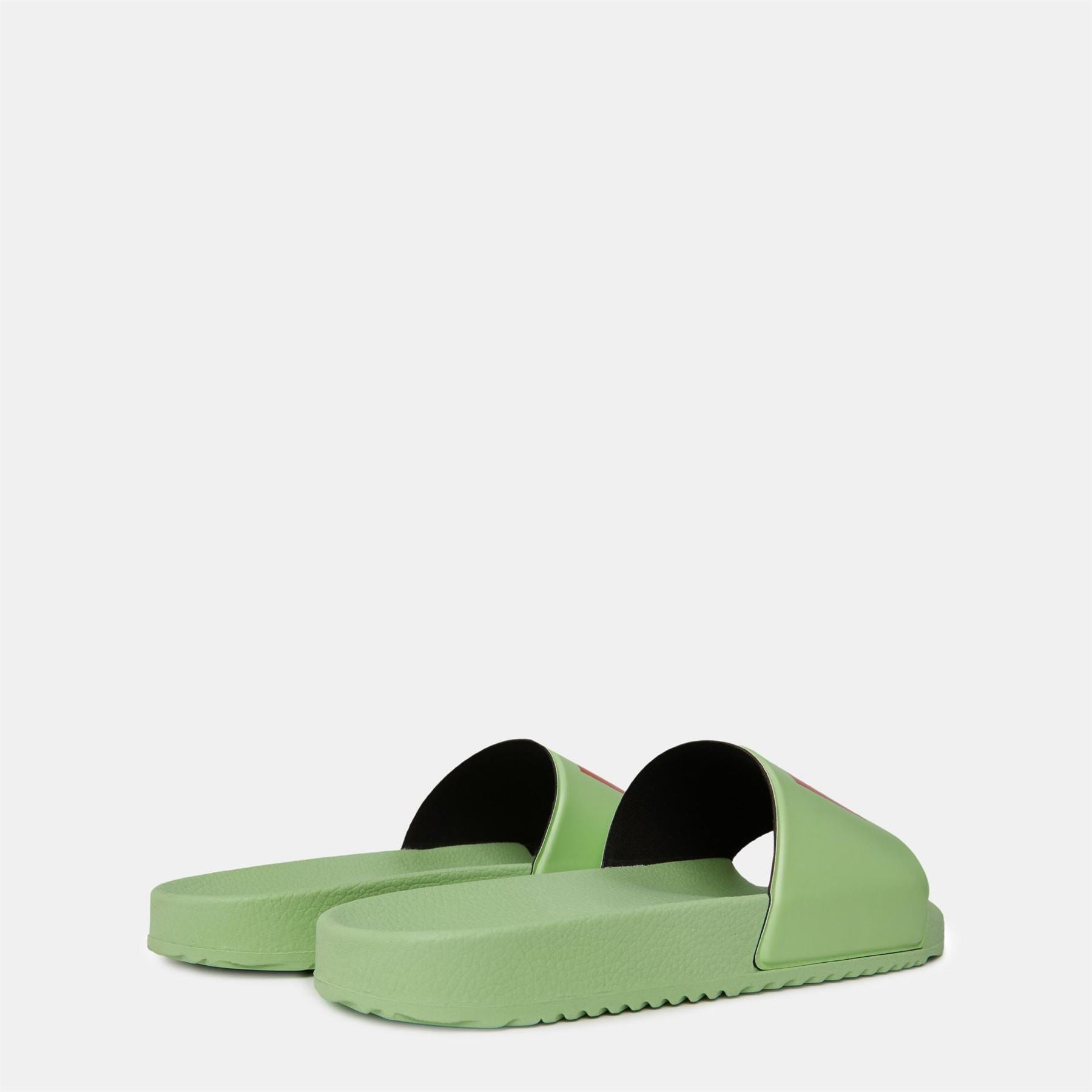 Hugo Logo Print Open Toe Slides