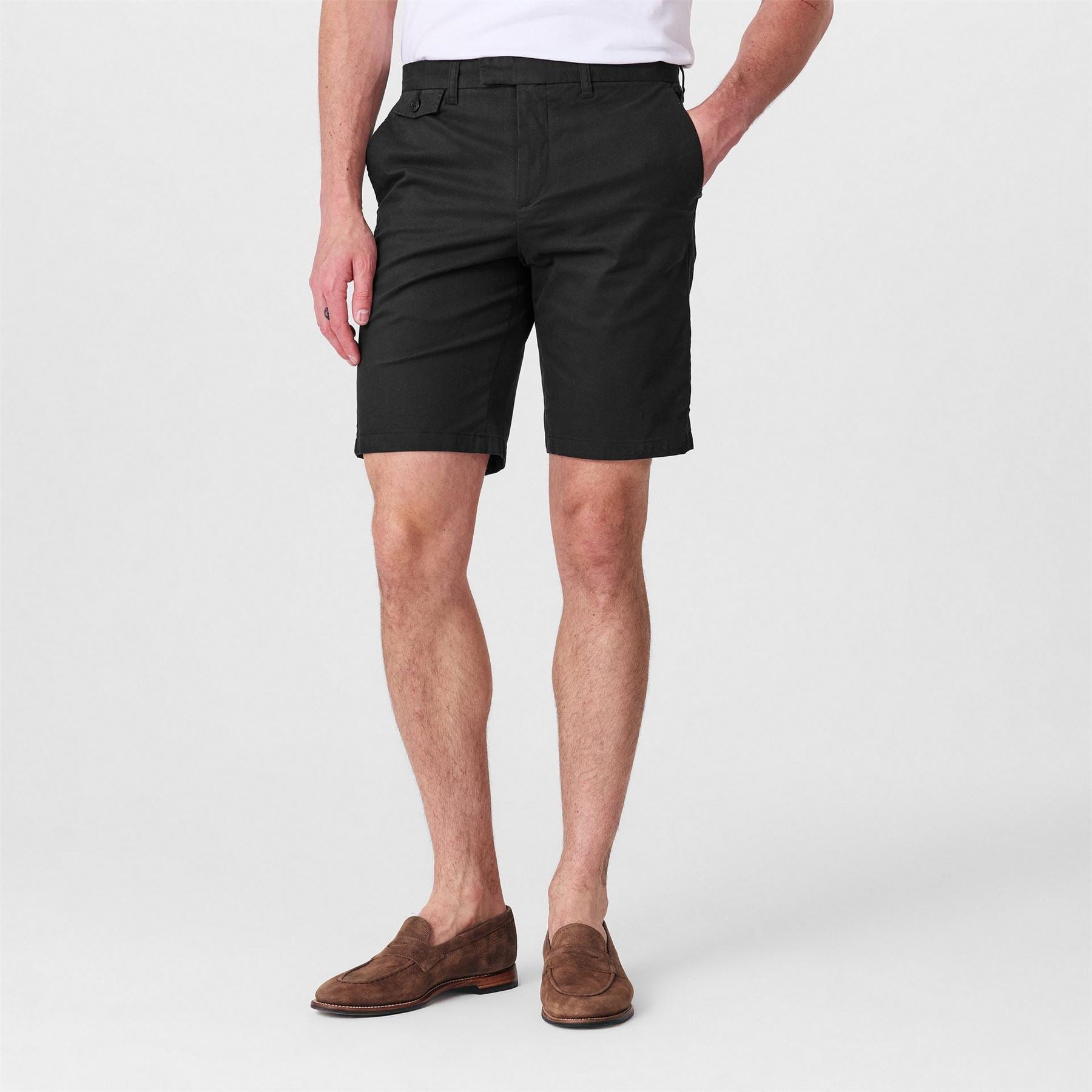 Ted Baker Solid Patterned Chino Shorts