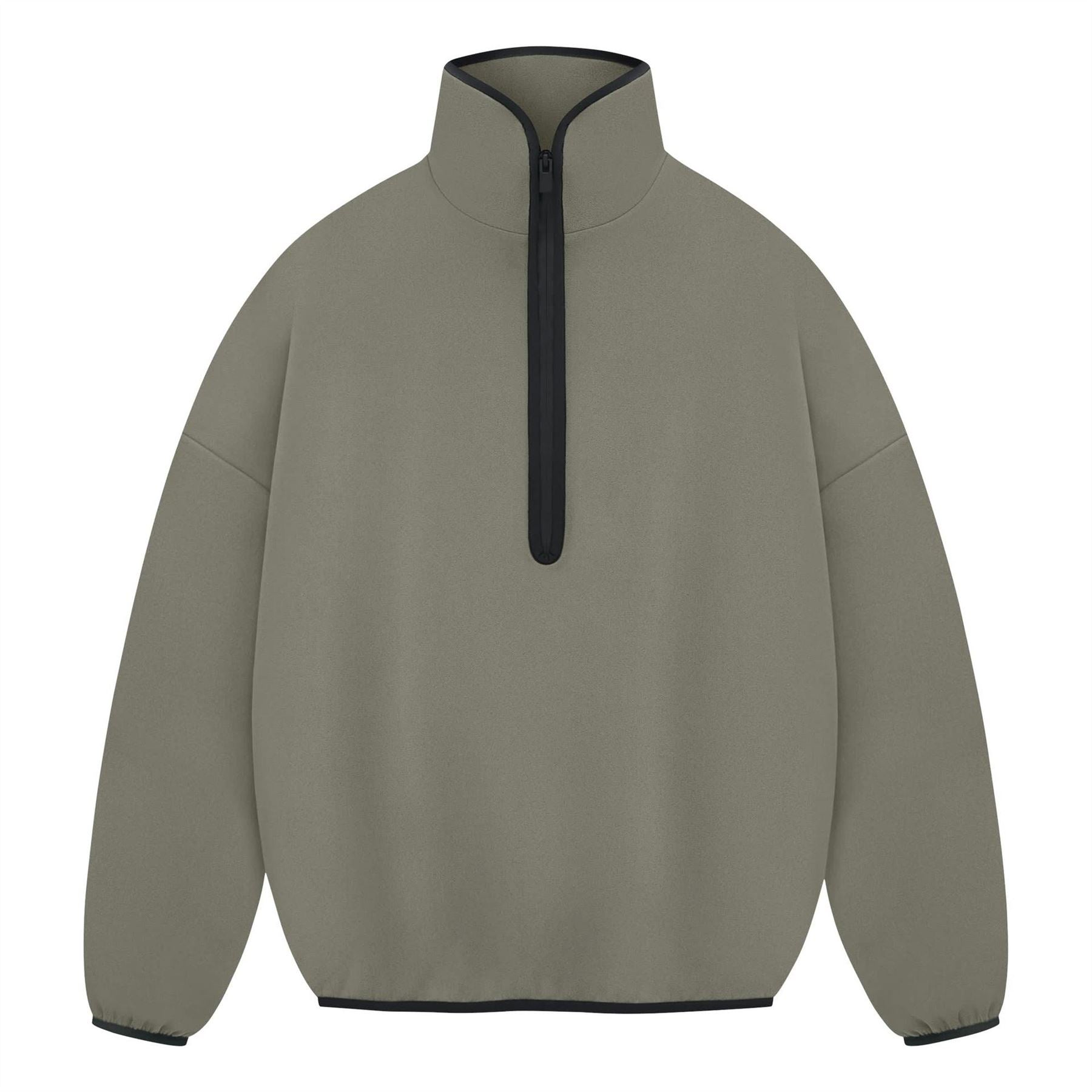 adidas Lettering Relaxed Fit Funnel Neck Long Sleeve Drop Shoulder Athletic Top