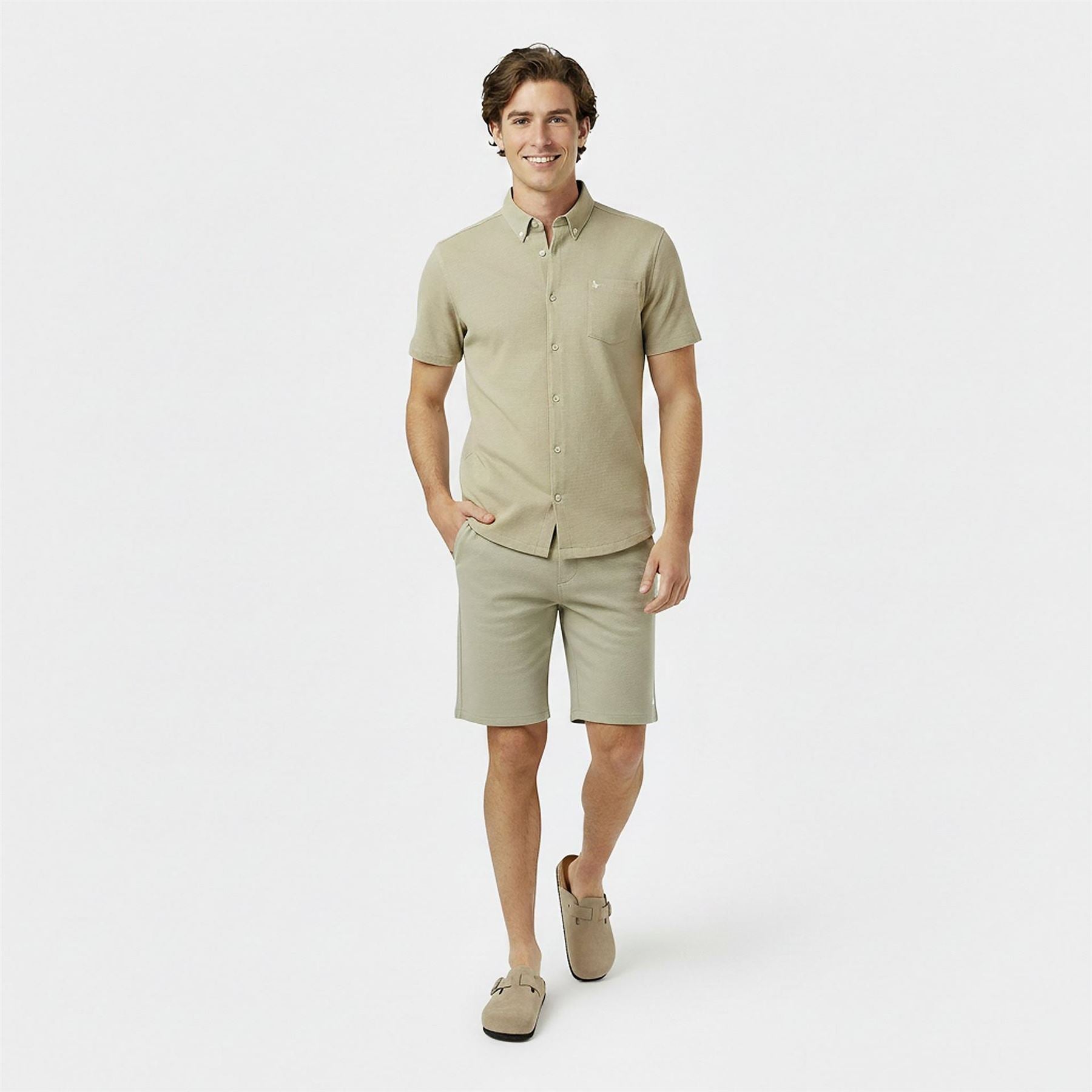 Jack Wills Regular Fit Waffle Short Sleeve Shirt