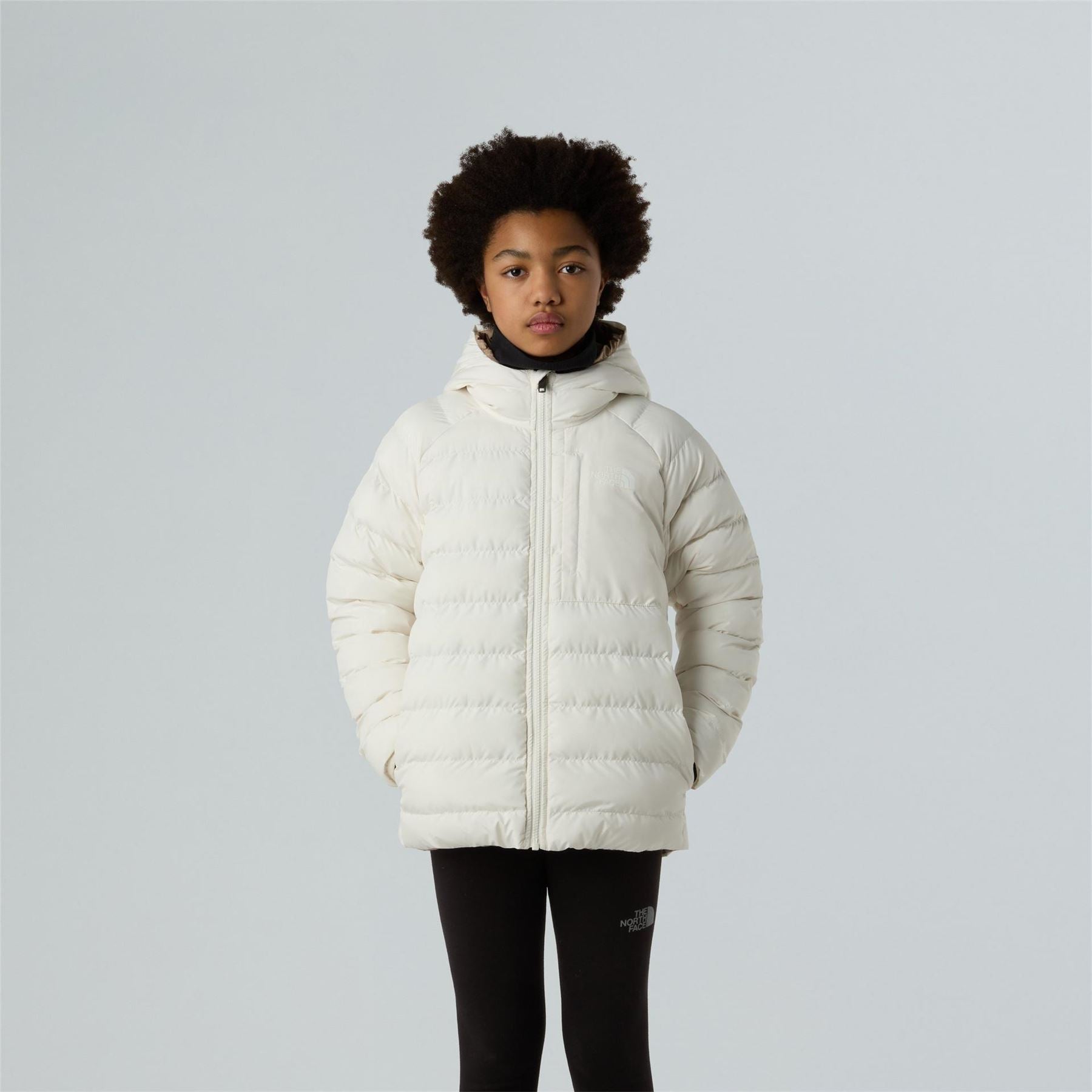 The North Face Reversible Perrito Hooded Jacket Puffer Junior Girls