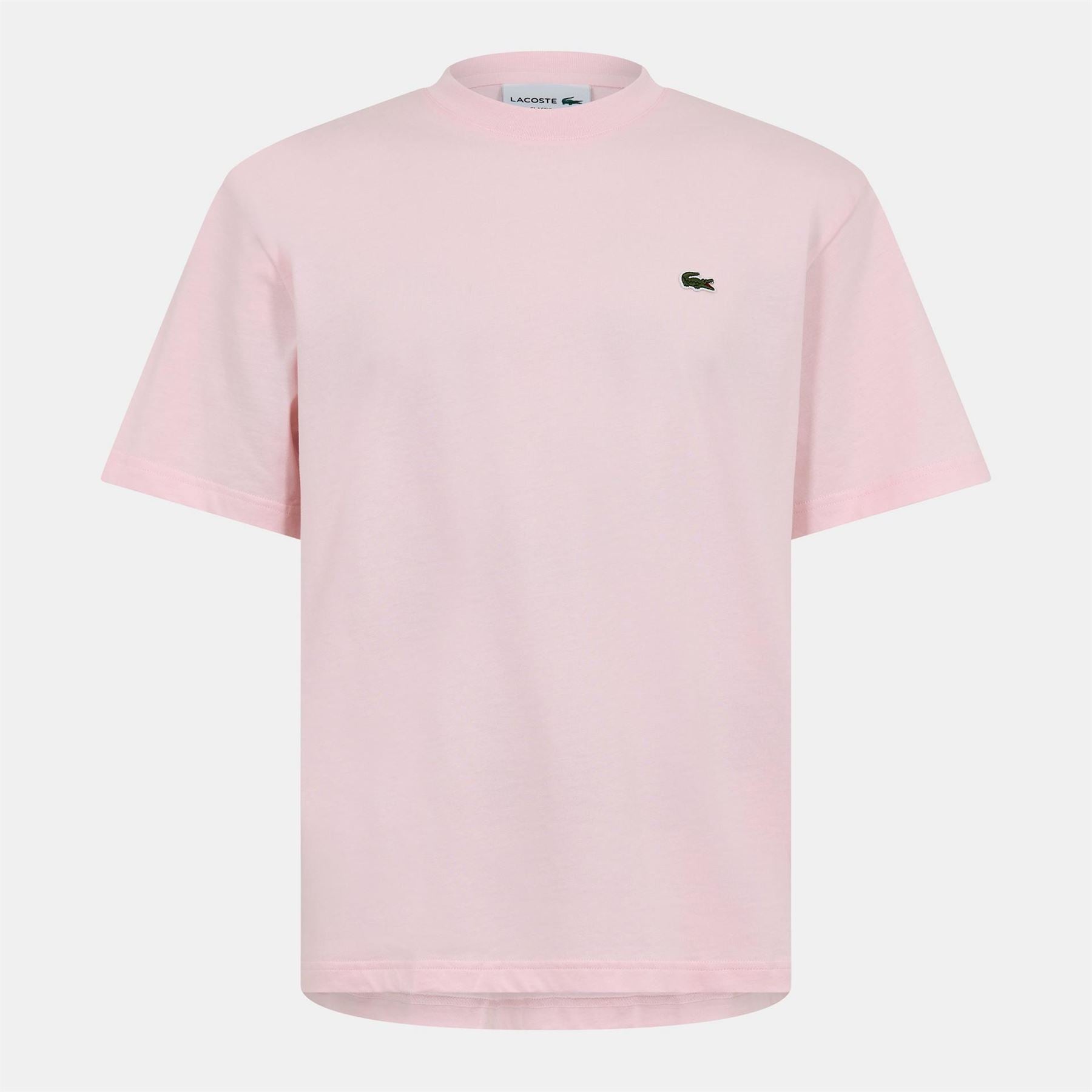 Lacoste Crocodile Logo Print Crew Neck Short Sleeve T-Shirt