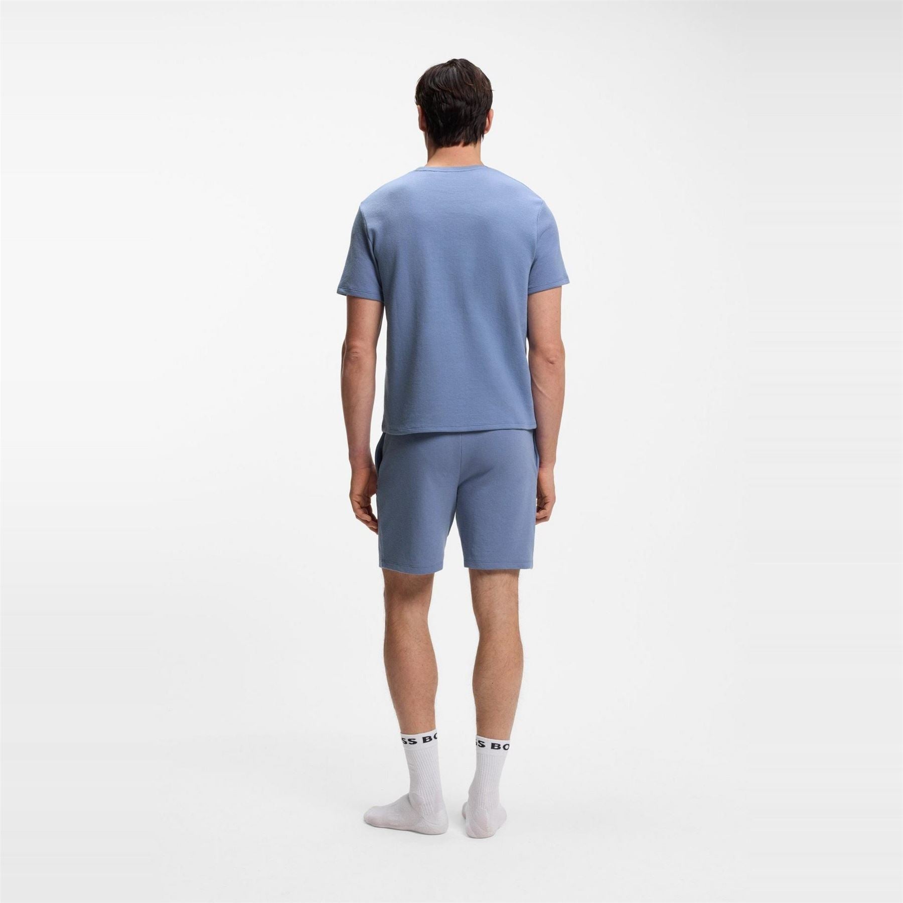 Boss BOSS Bodywear Waffle T Shirt with Structured Design