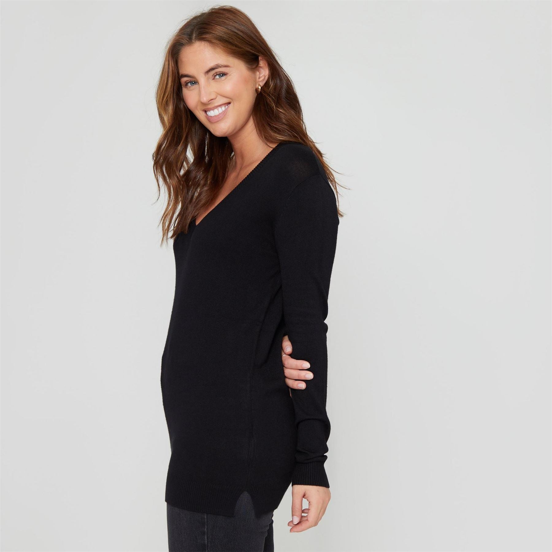 Be You Regular Fit V-Neck Long Sleeve Sweater