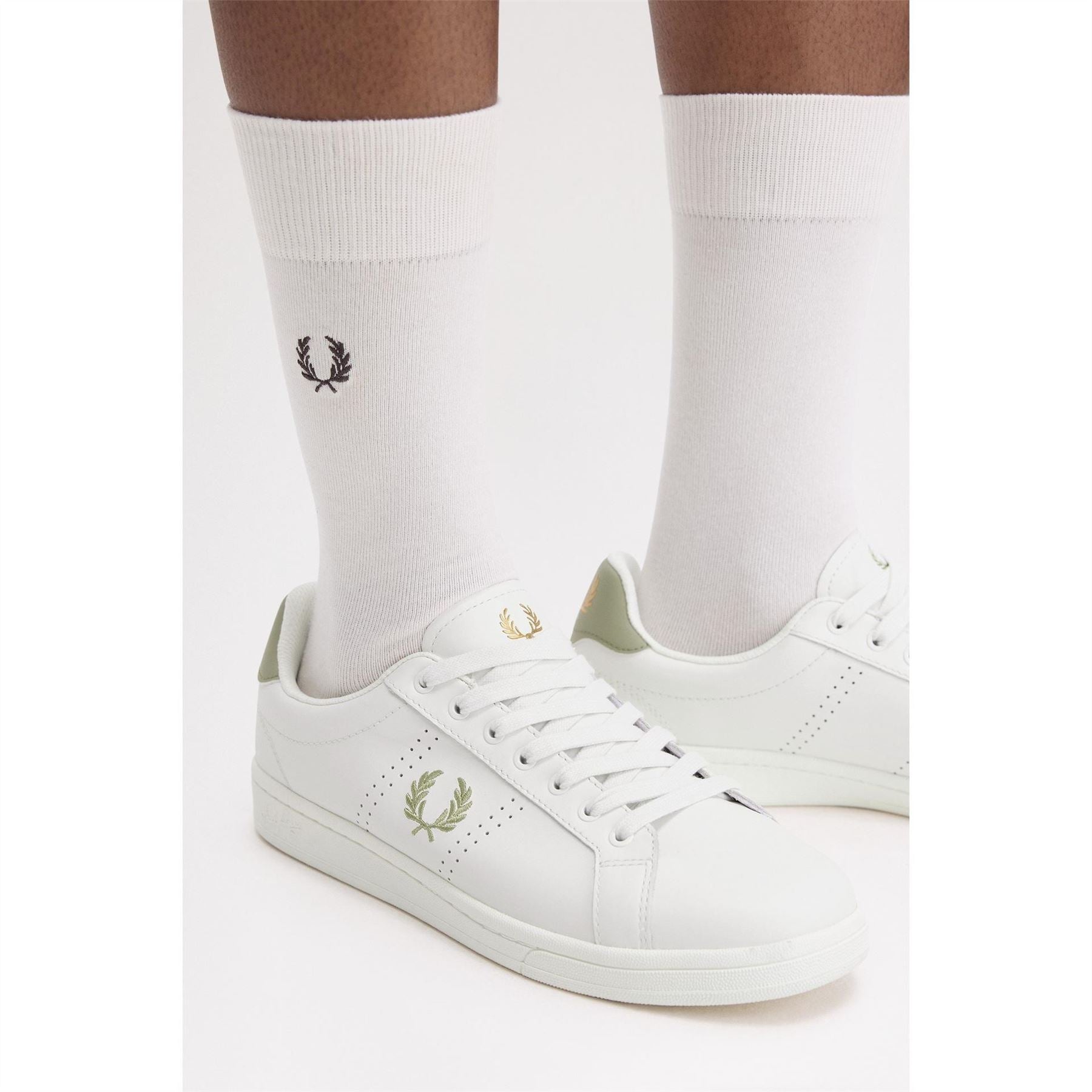 Fred Perry Leather Low Top Trainers