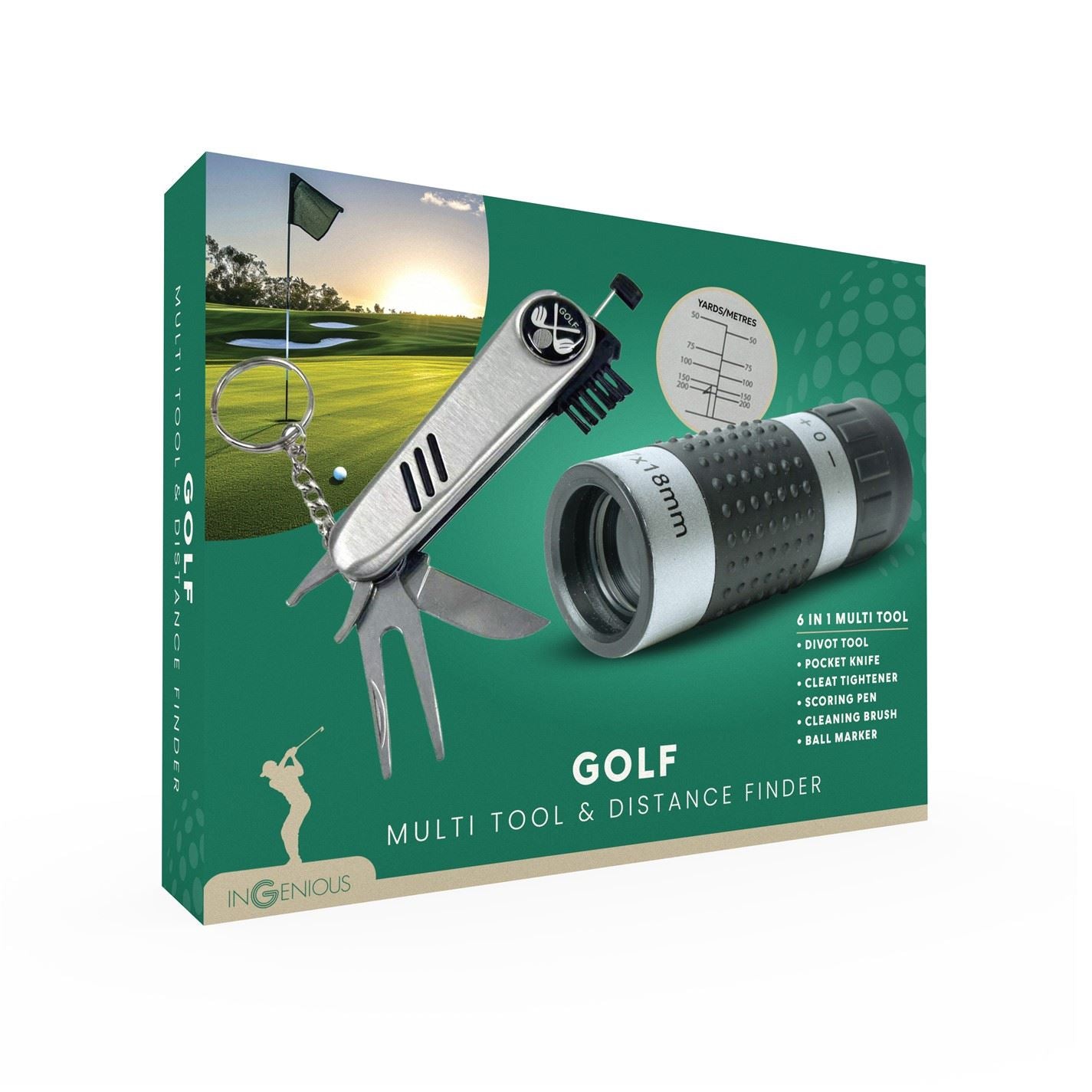 Ingenious Golf Multi Tool And Distance Finder