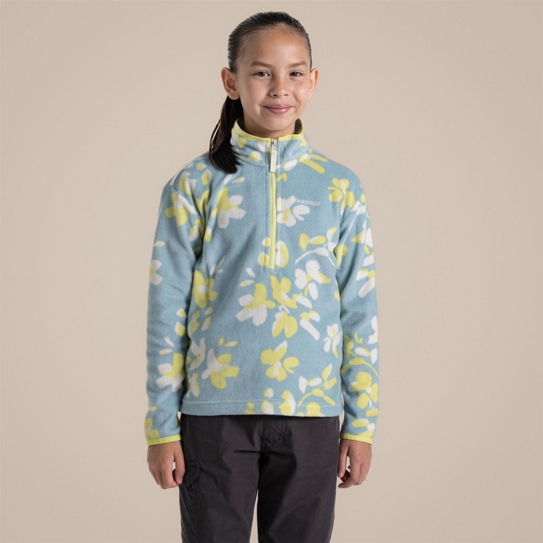 Craghoppers Bachas Embroidered Funnel Neck Long Sleeve Sweatshirt