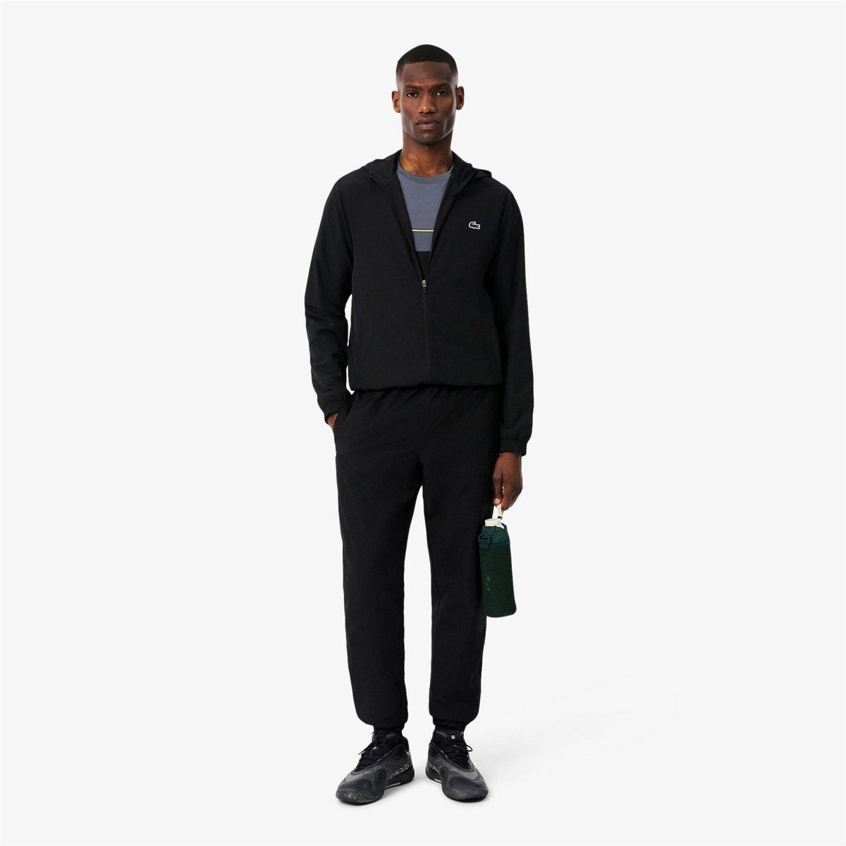 Lacoste Taff Tt Water Repellent Hooded Tracksuit Top