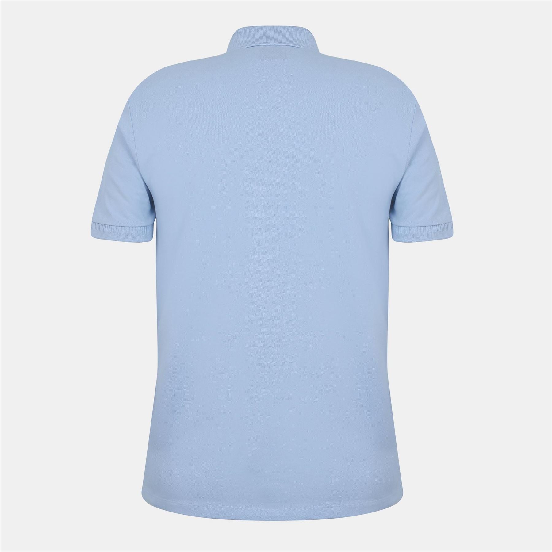 Hugo HUGO Deruso Short Sleeve Polo Shirt with Logo Detail and Ribbed Collar   Premium Cotton