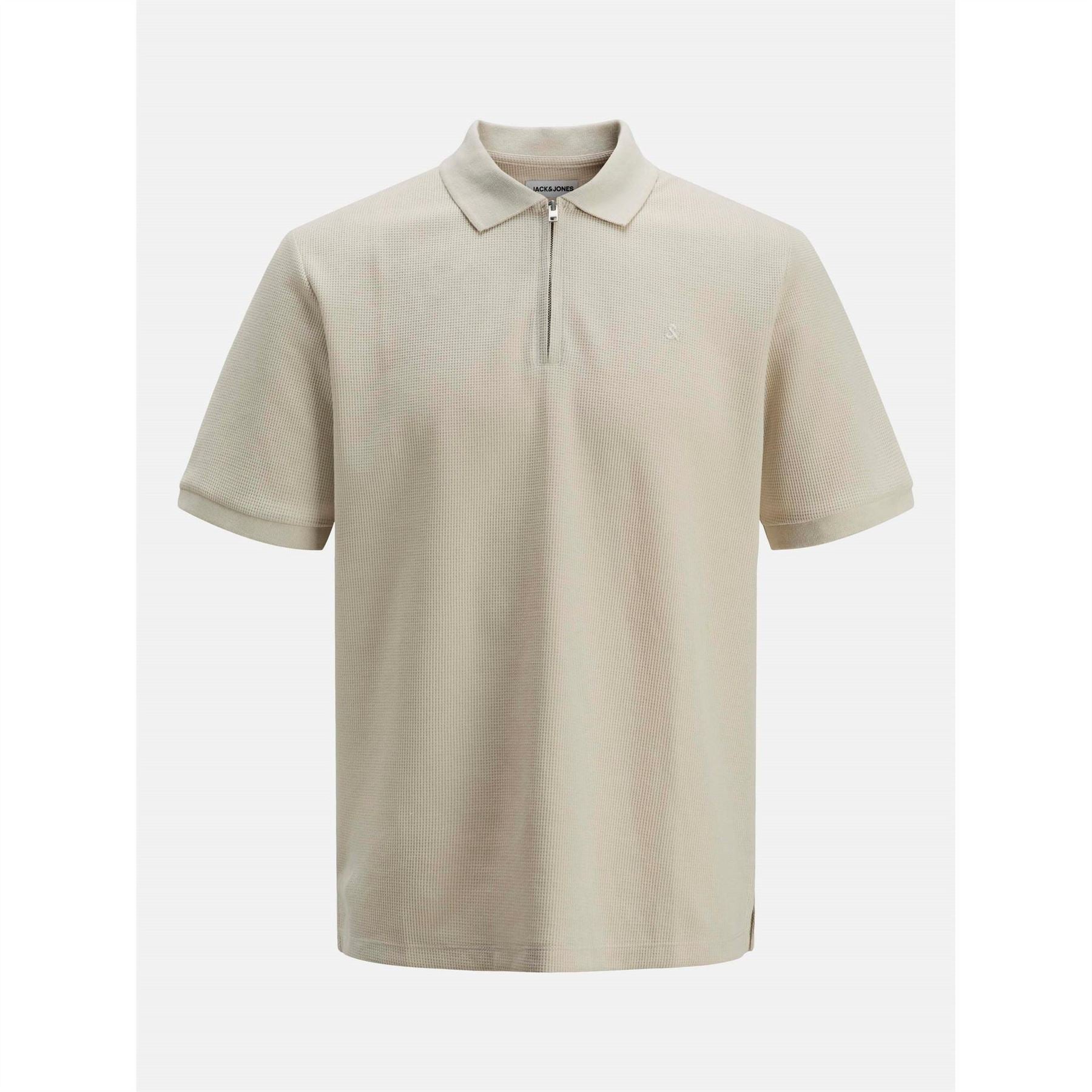 Jack and Jones Mens Austin Zip Polo