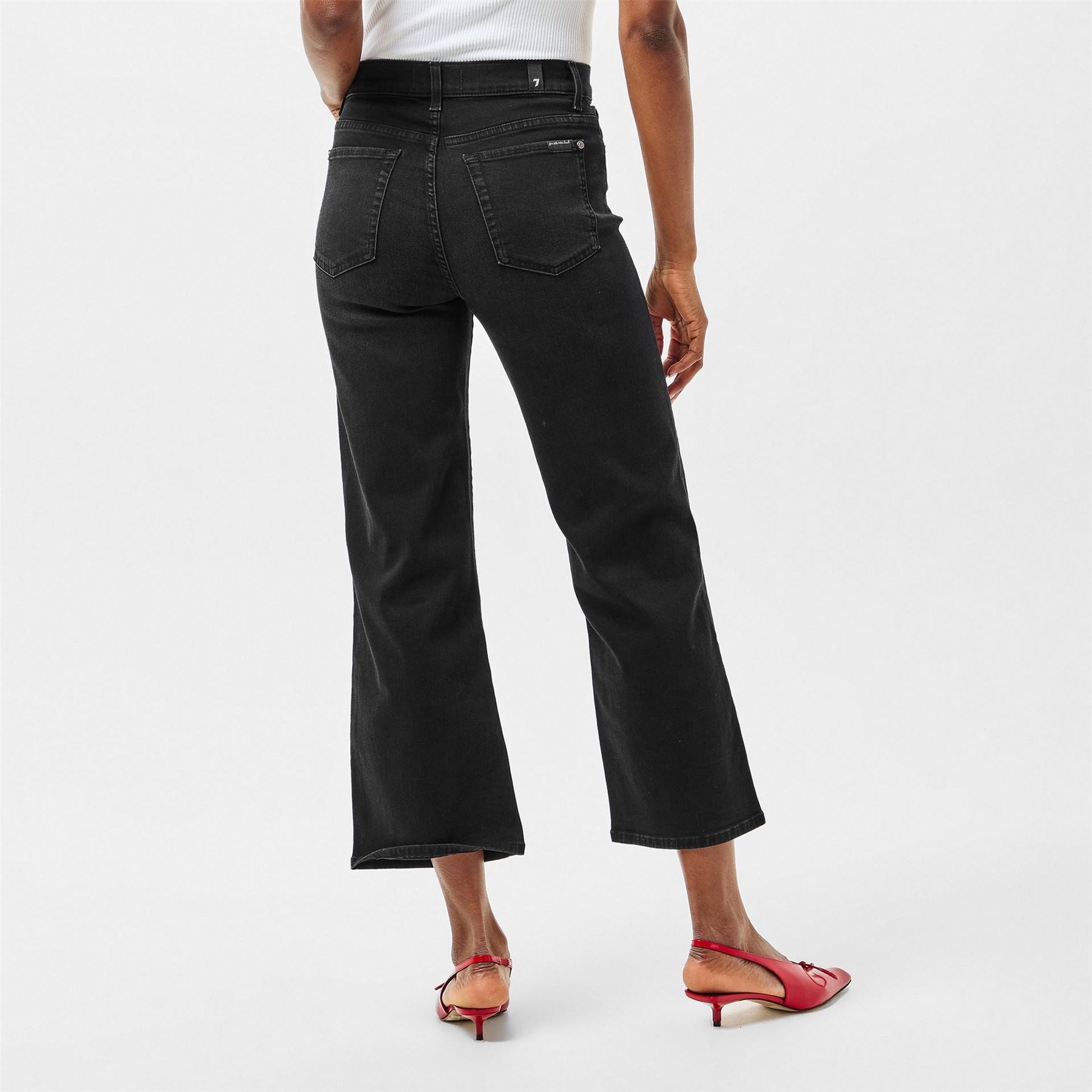 7 For All Mankind Cropped Alexa Straight Leg Jeans