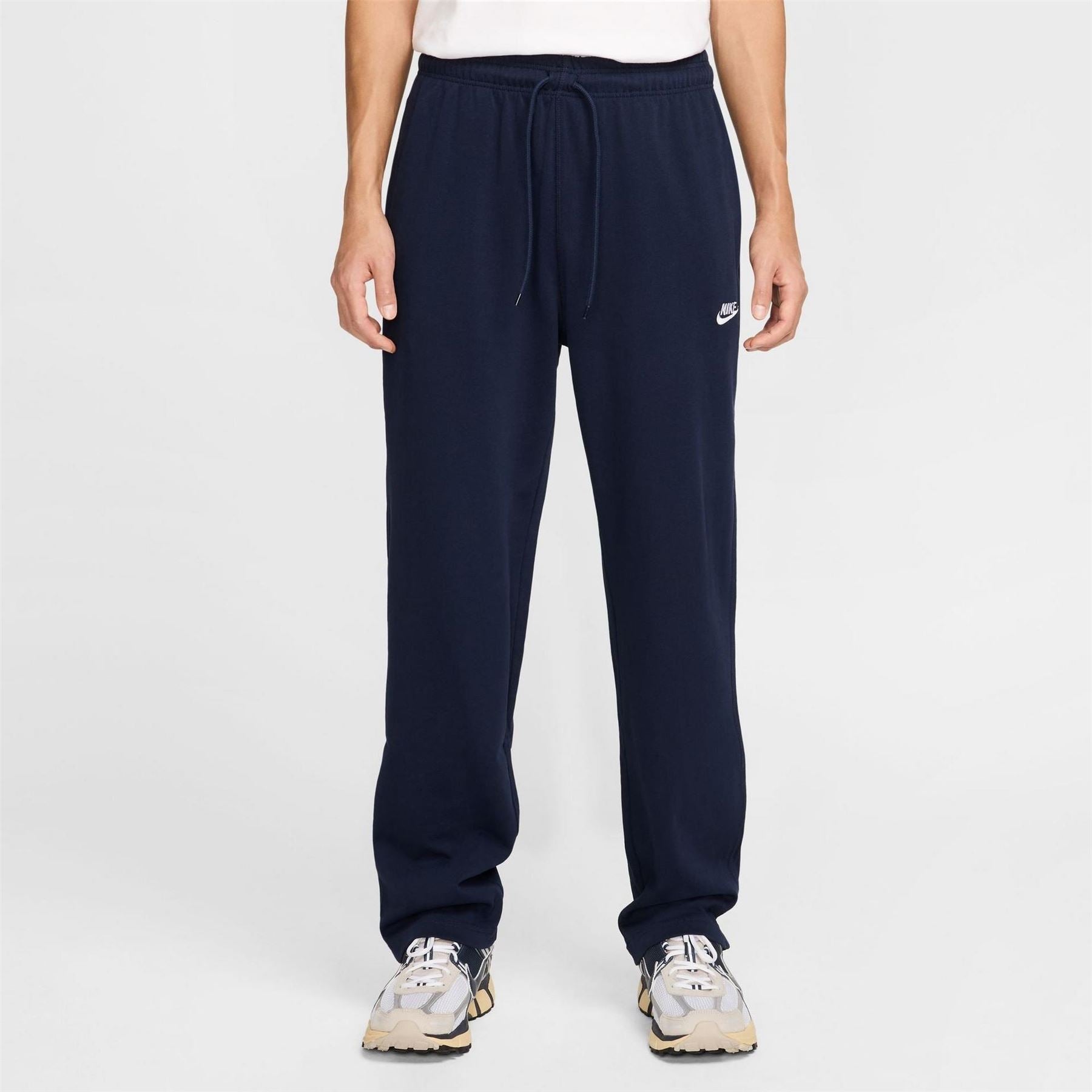 Nike Mens Club Knit Open Hem Pants