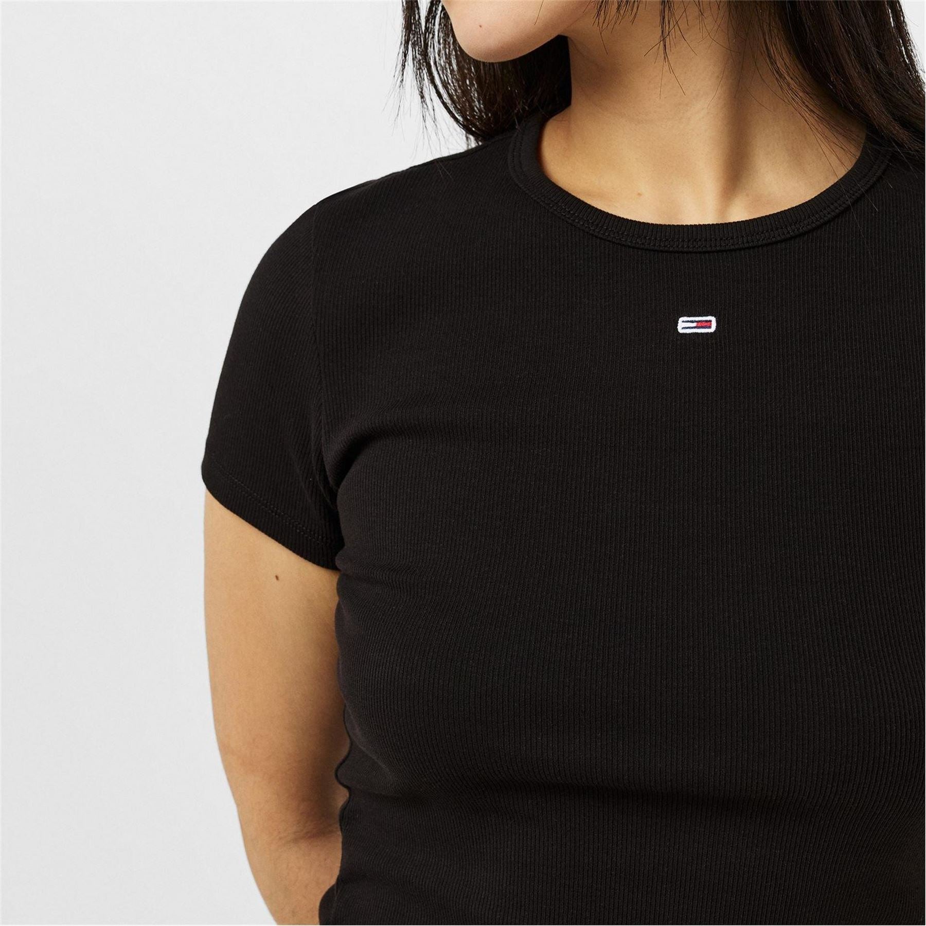 Tommy Jeans Slim Essential Rib Short Sleeve T-Shirt